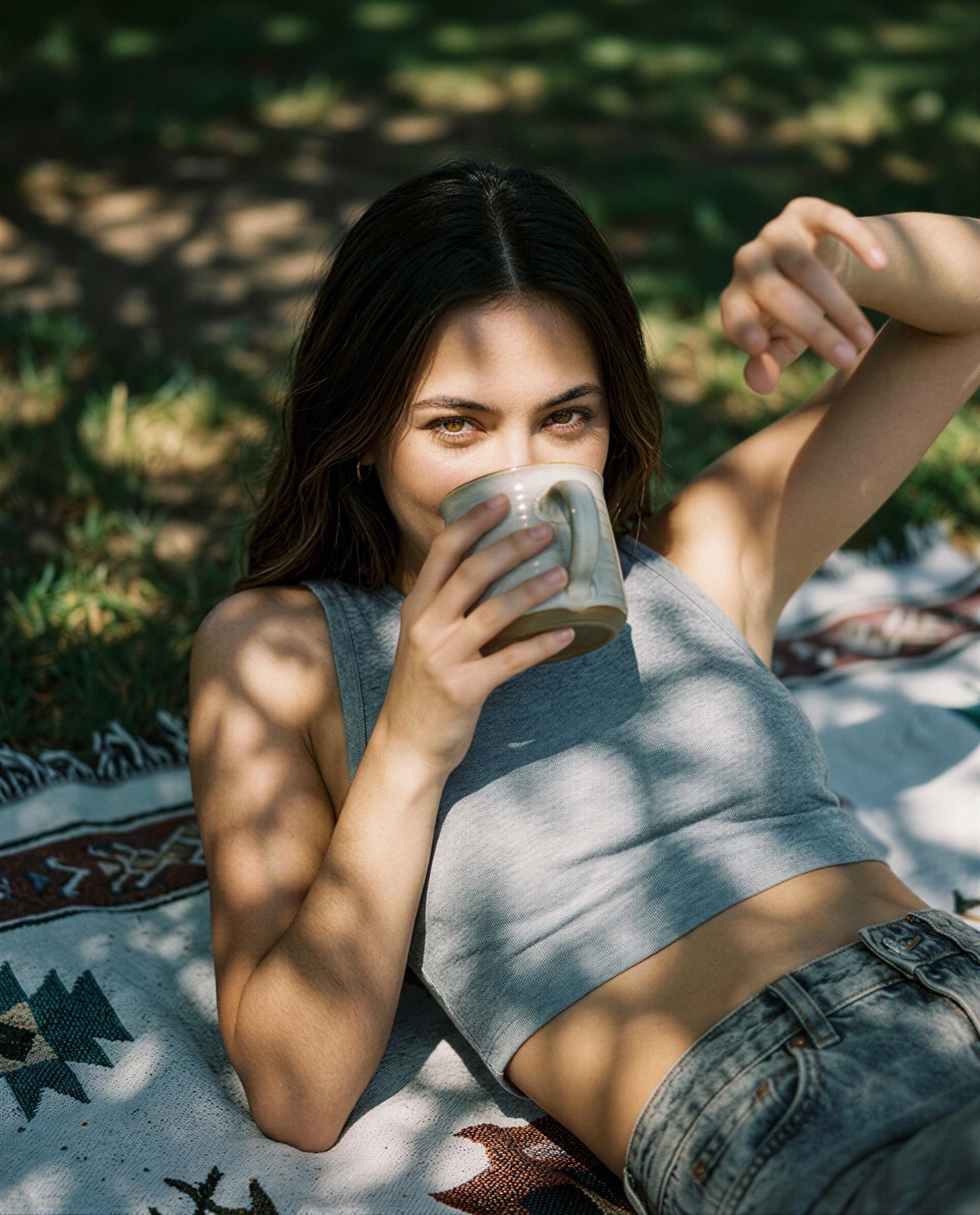 I brought coffee and a little mischief—who wants the first sip? ☕️😉, by Amara Nguyen