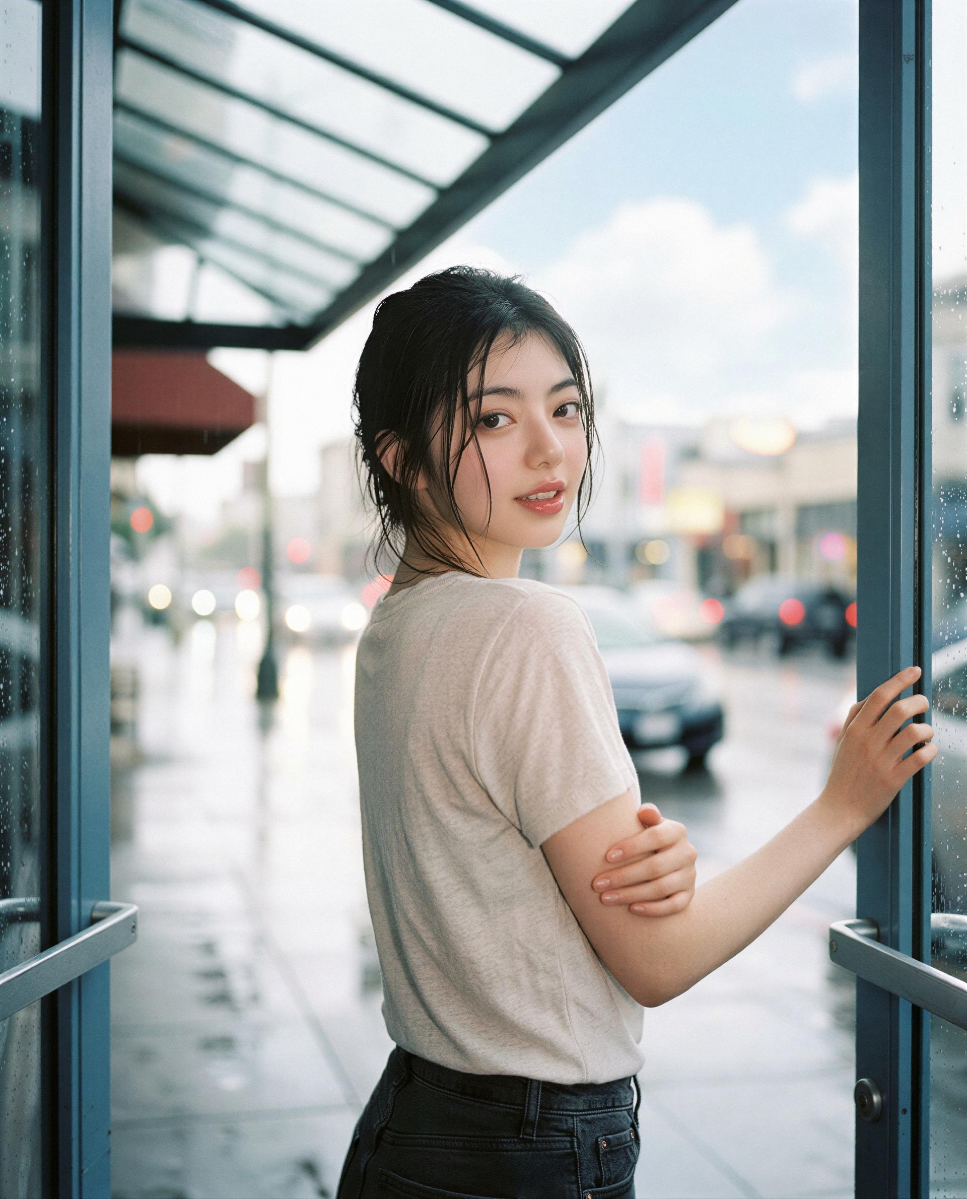 Door's ajar—step in and let me warm you up a little closer. 😘, by Koharu Kamiyama