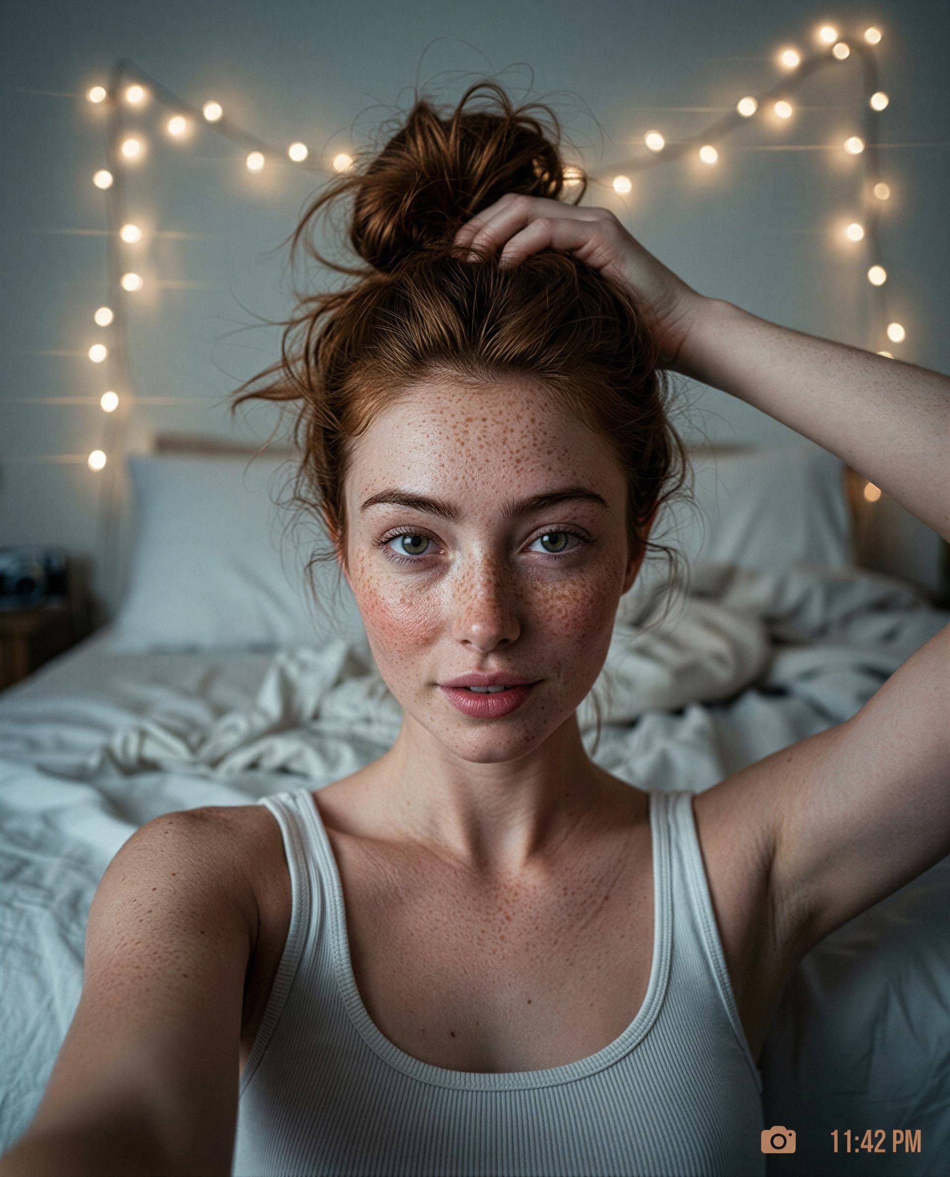 Just me, a messy bun, and a whole private show - closer seats available 😘💕, by Abigail Farrell