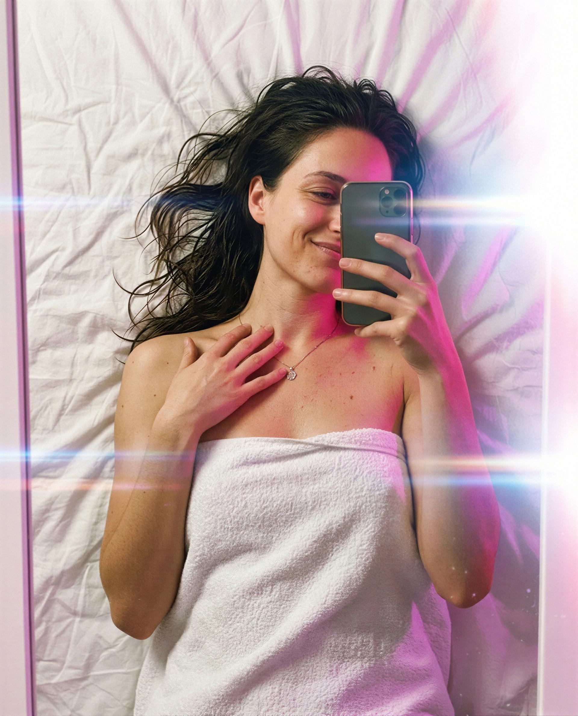 Towel tight, smile wider—there's a whole bedtime story waiting for only one reader 😏, by Emily Schäfer