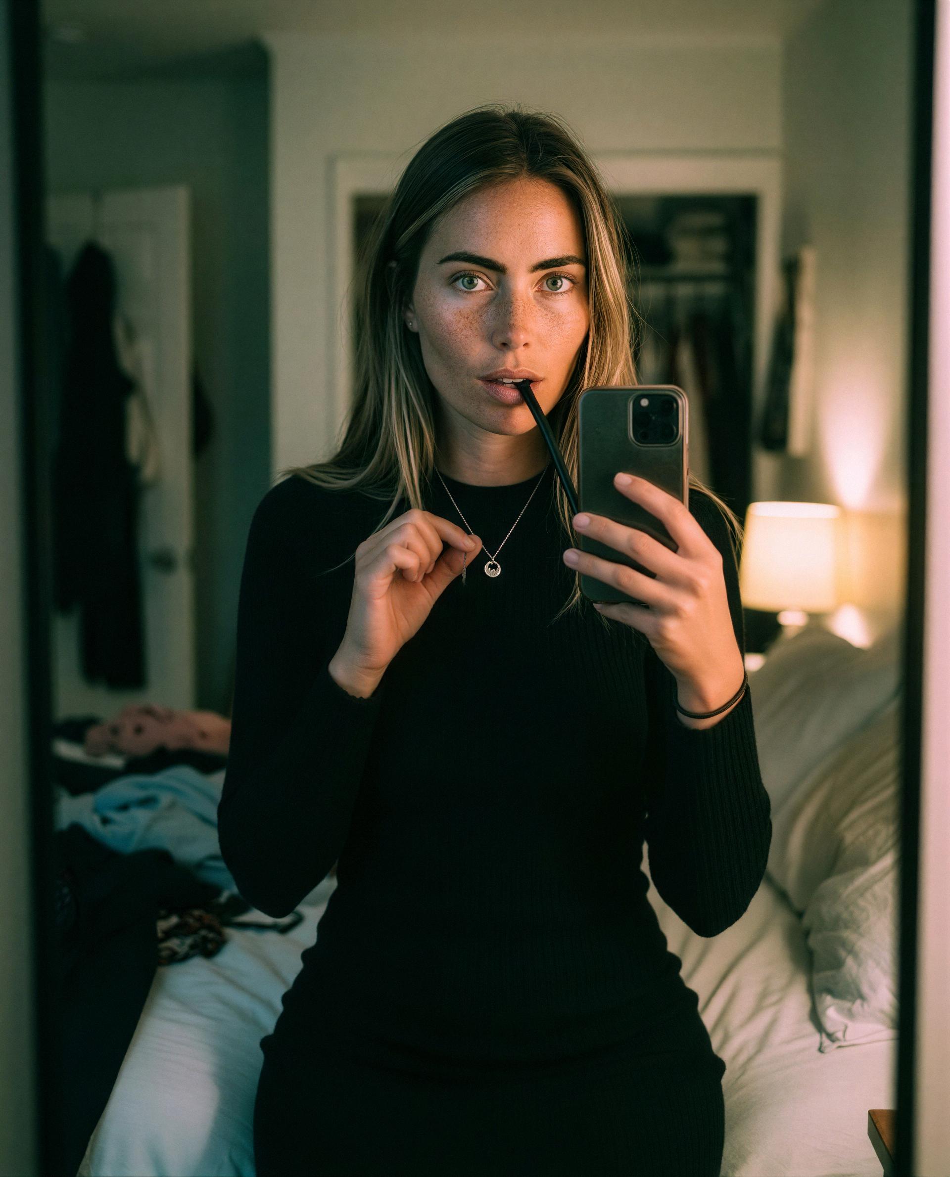 Temptation looks good in black—want a private fitting?, by Anna Johansson