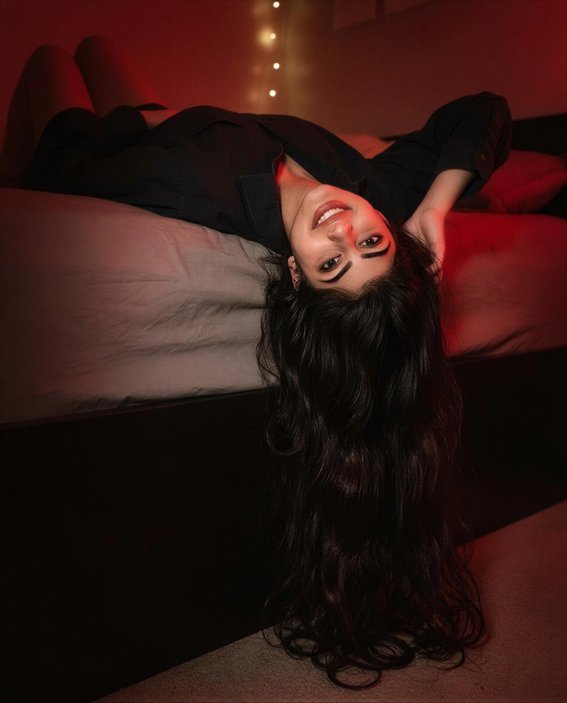 Just hanging out in my own little vibe, upside down and all. 😉, by Yasmin Aksoy