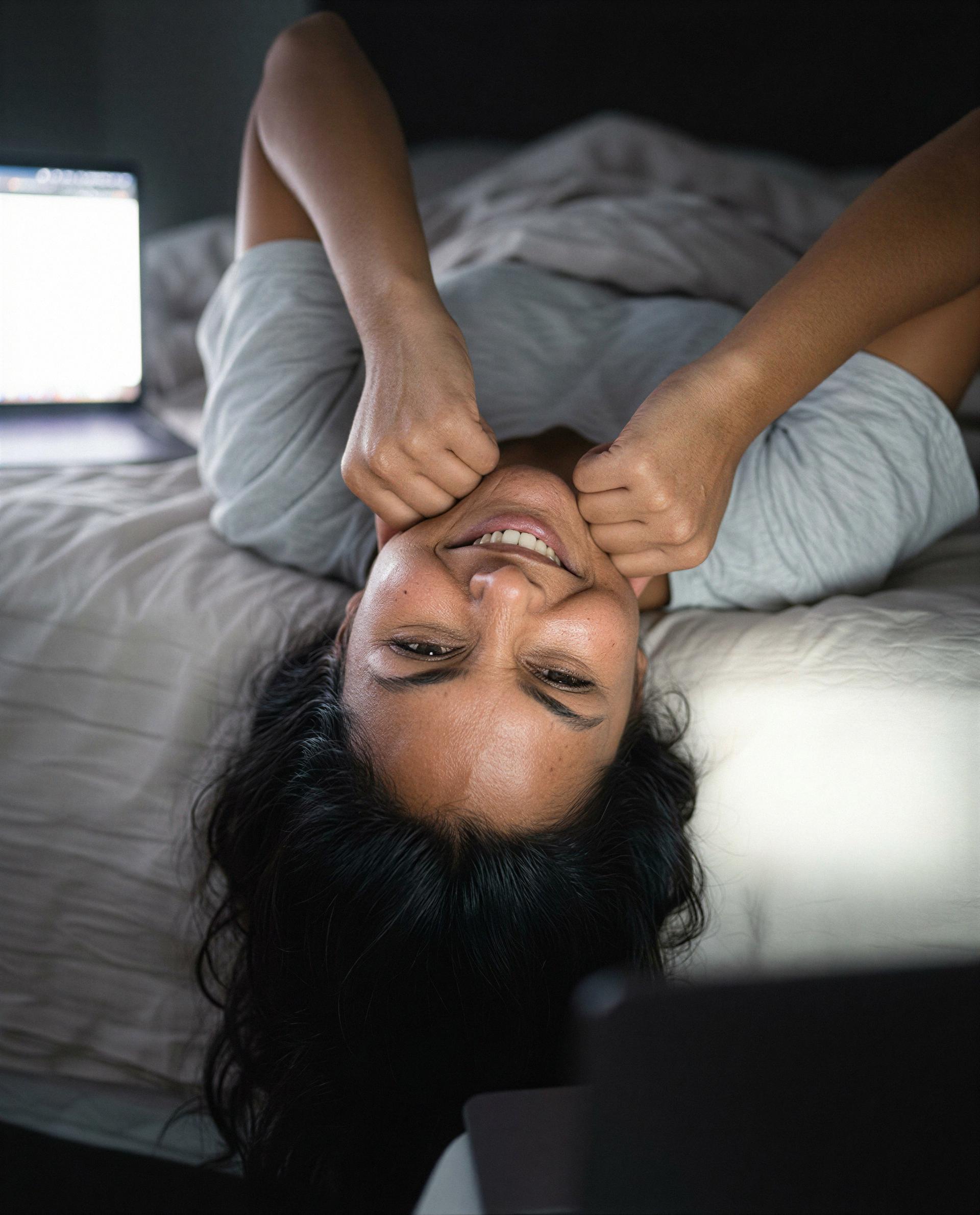 Upside-down and grinning—imagine being the reason why 😘, by Sita Ali