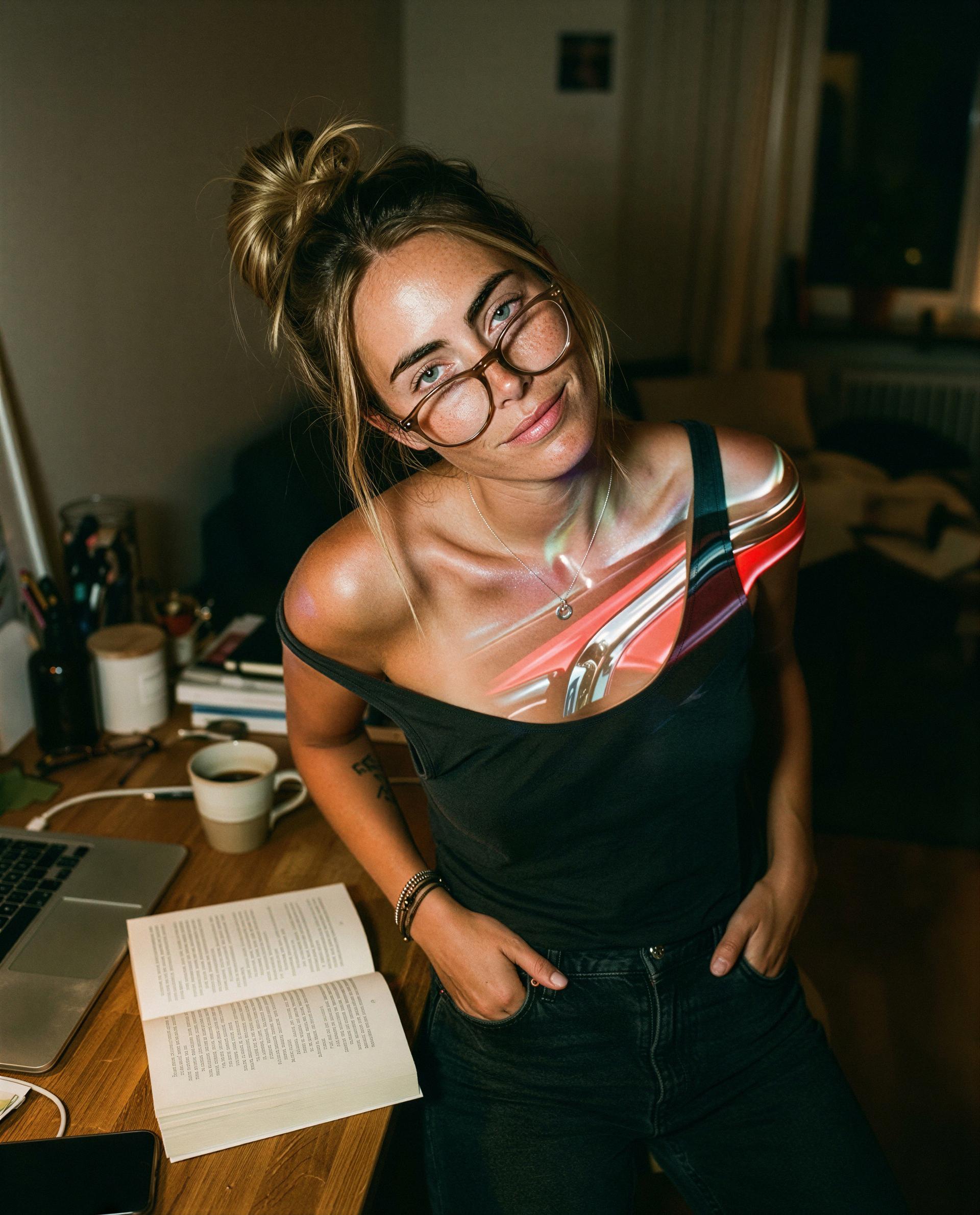 Late-night reading tends to end unbuttoned - want a members-only peek?, by Anna Johansson