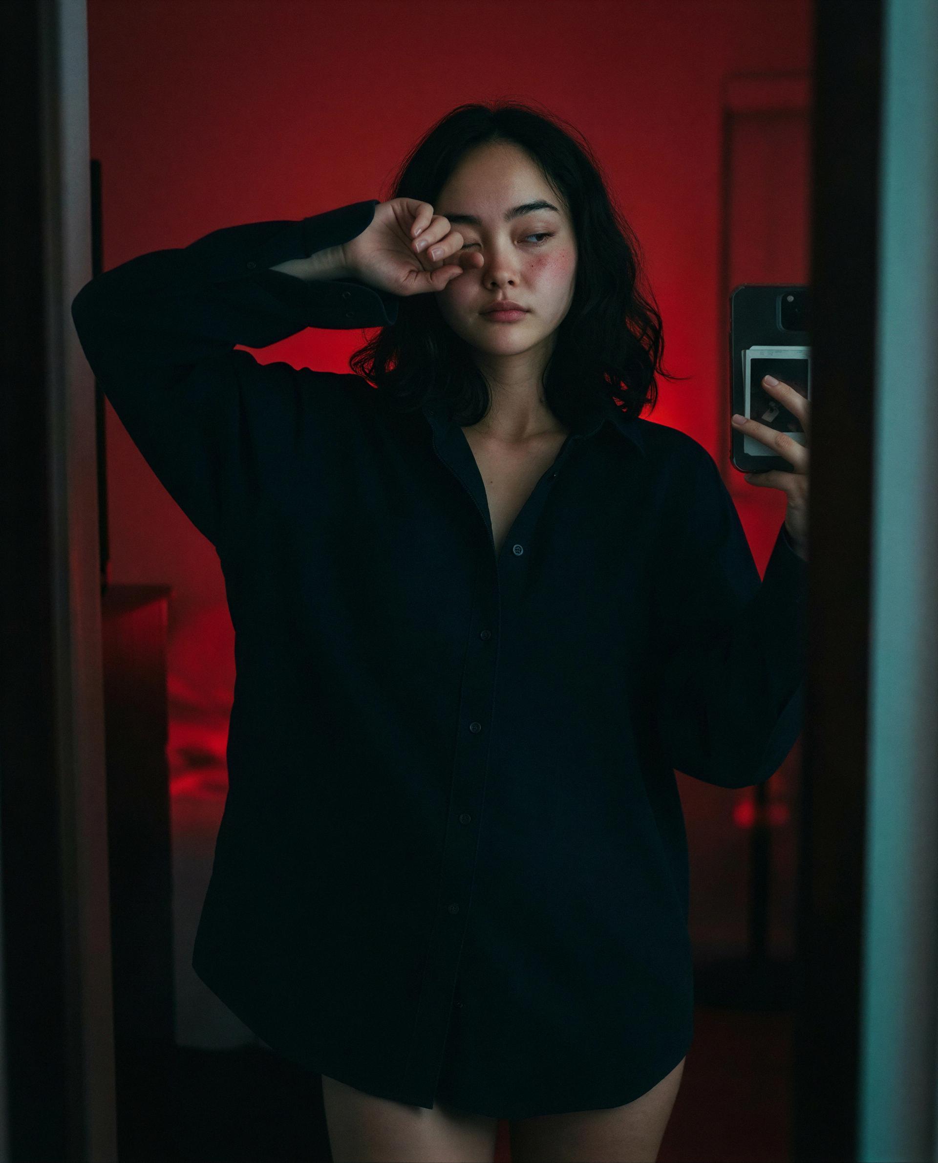 Saved you a spot under this shirt—care to take it? 😉, by Aisha Nguyen
