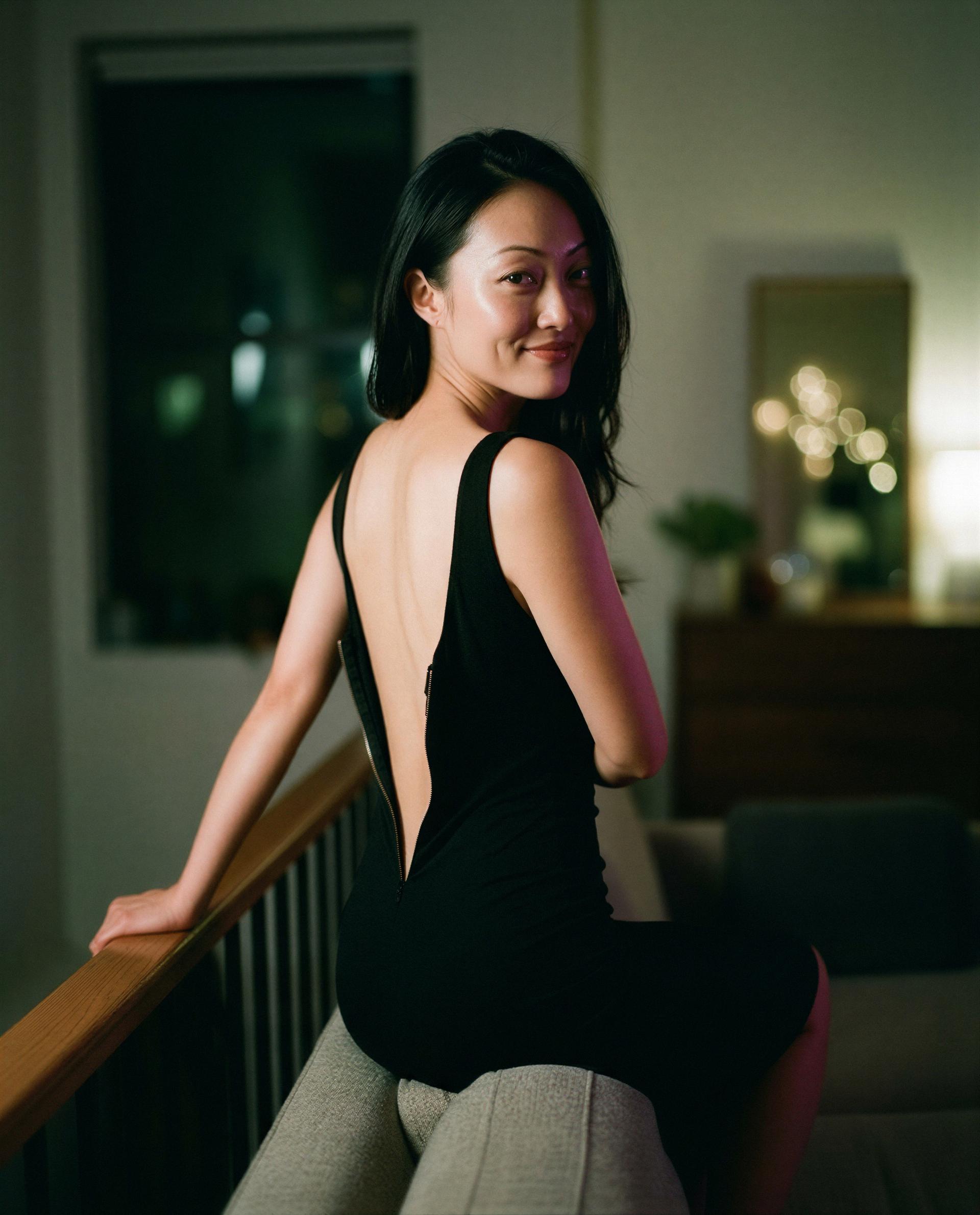 Backless and breaking rules - wanna be my accomplice tonight? 😏💕, by Zhenzhu Cai
