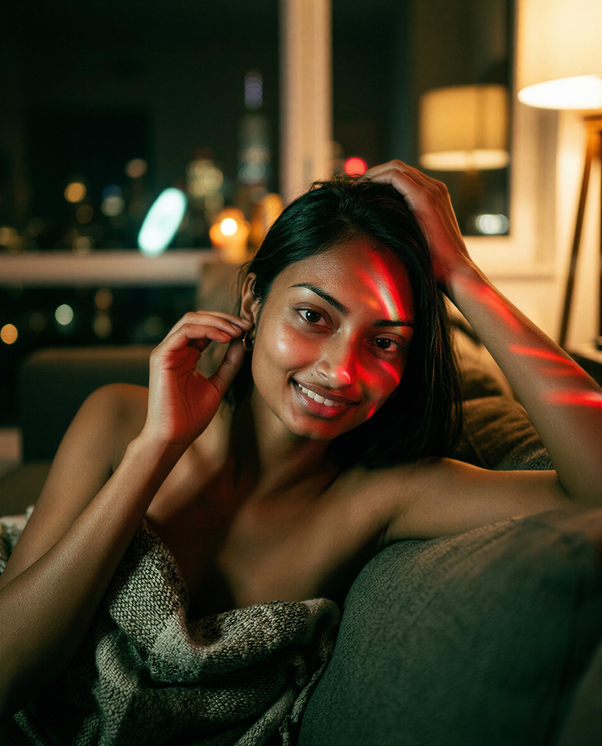 Night’s young, skin’s warm—wanna see how cozy this gets? 😉, by Laila Ahmed