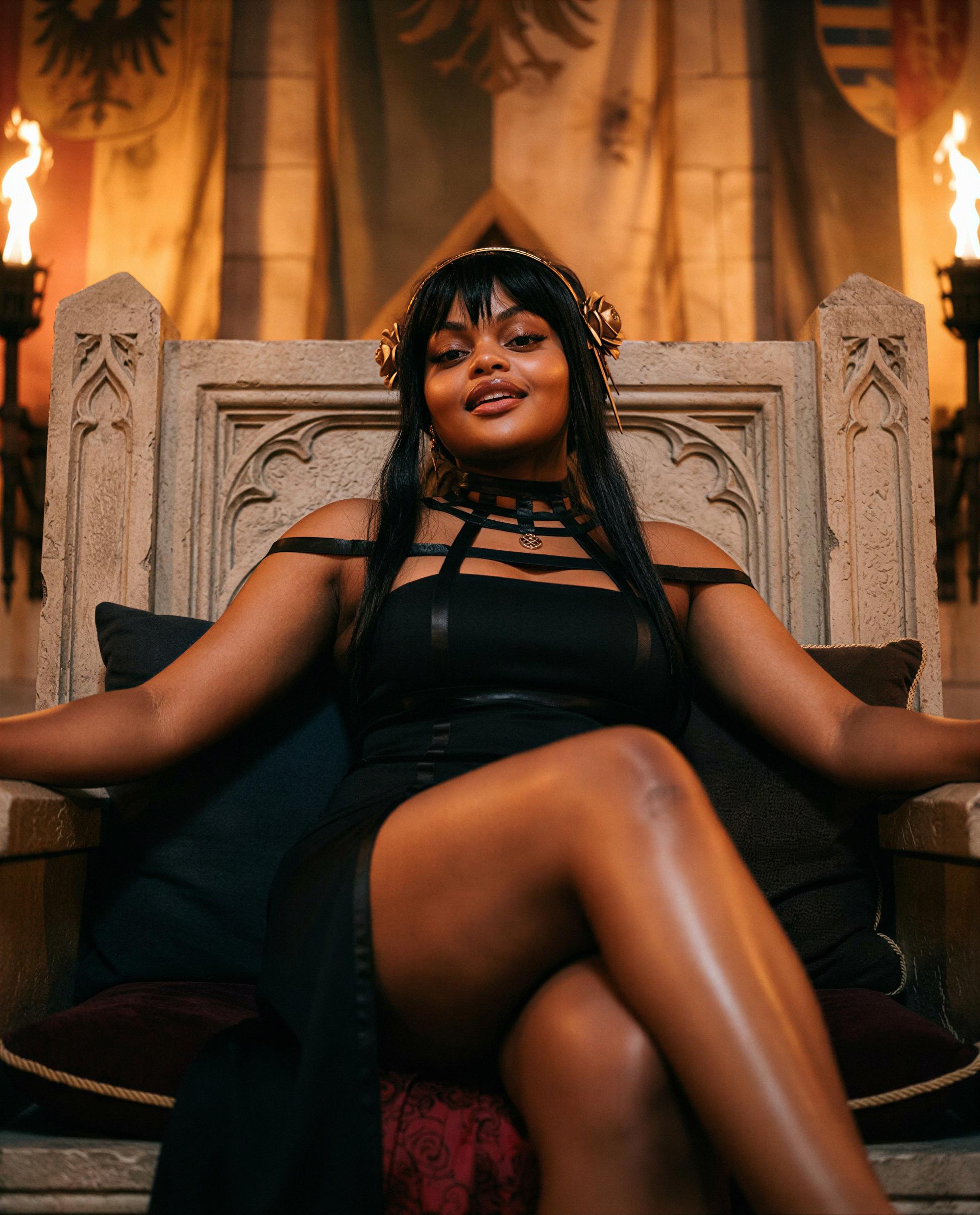Throne’s warm—slide into my DMs and earn a private audience 😘, by Amina Sow