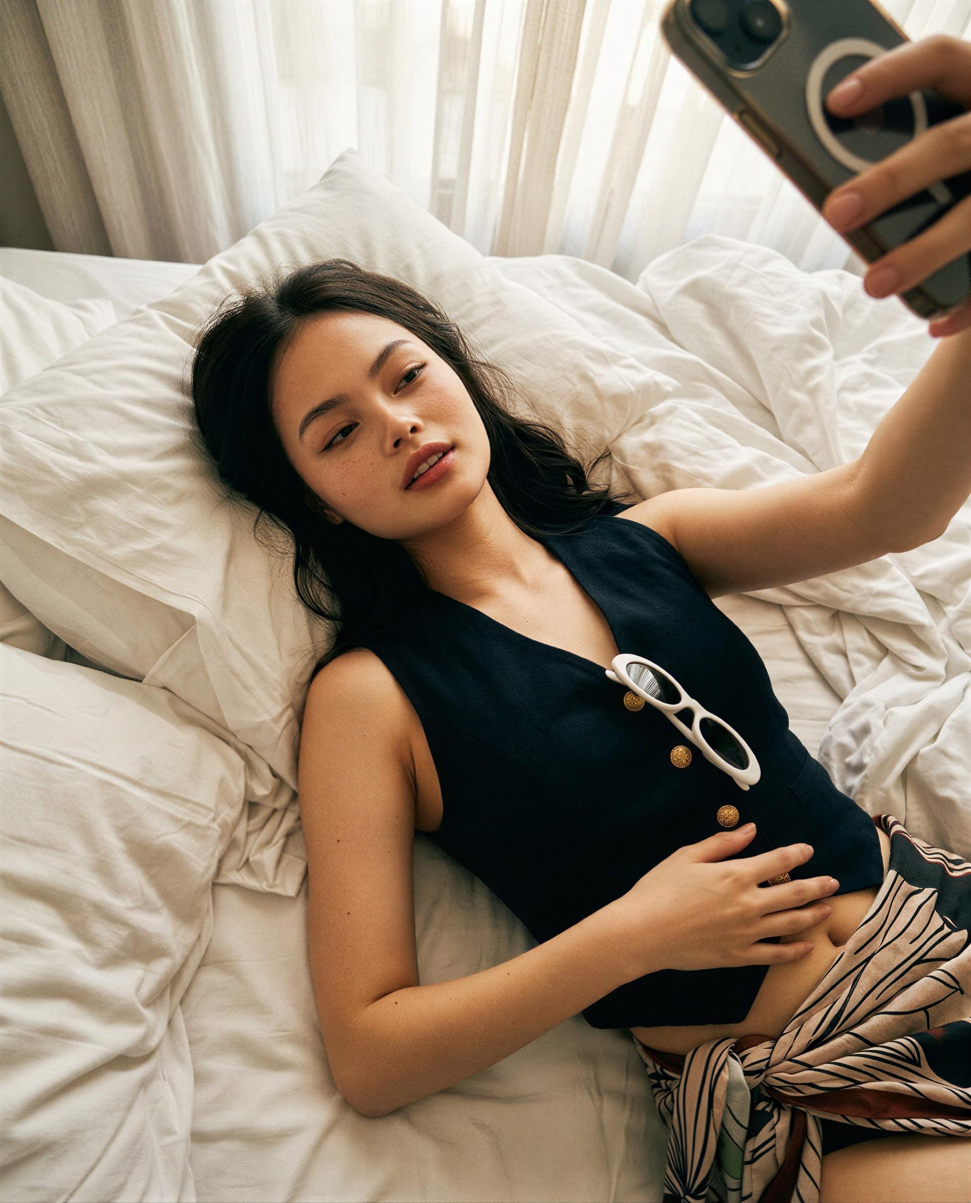 Favorite outfit tonight: nothing—care to help me change that? 😉, by Yuna Nakamura