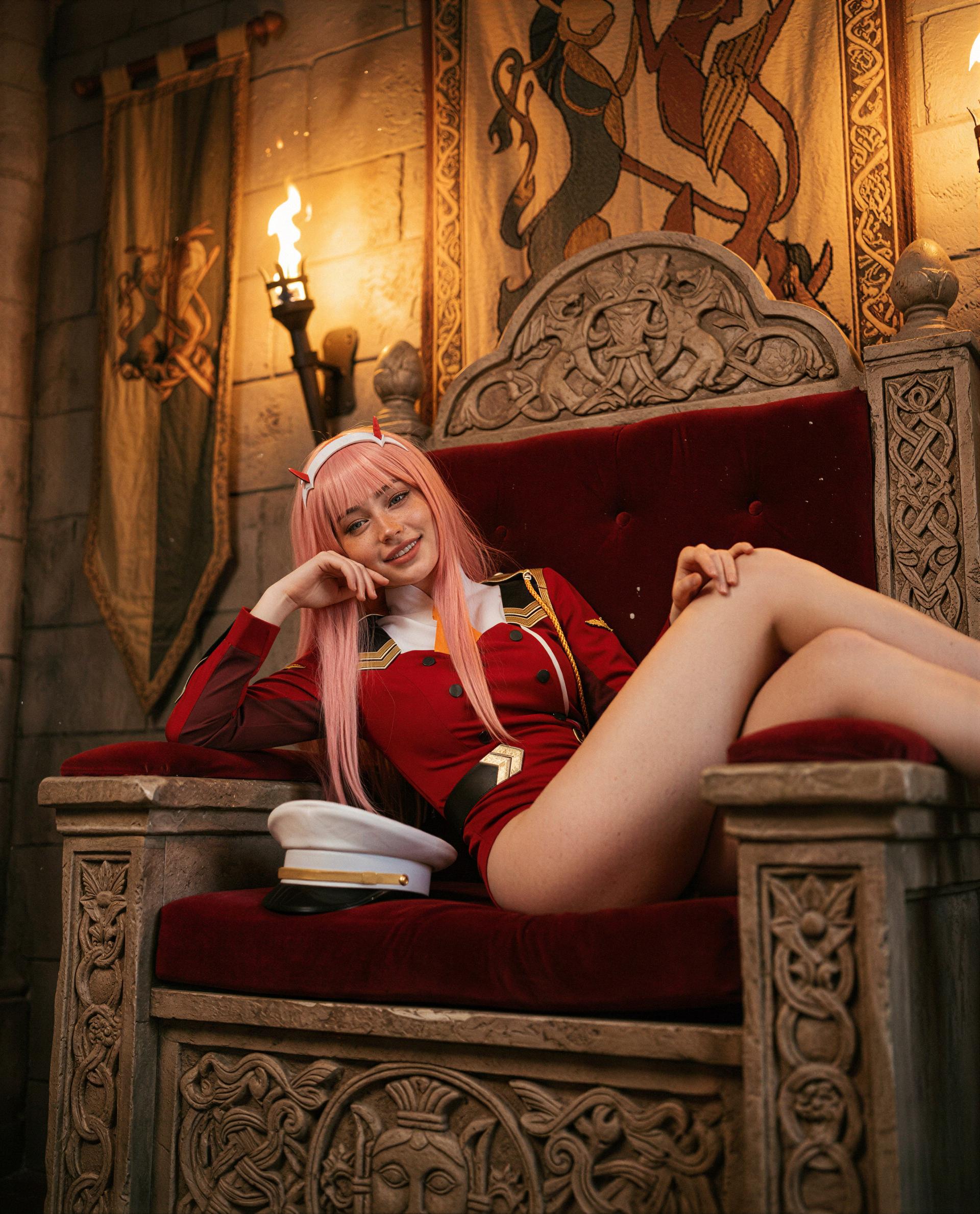 Perched on my throne, plotting ways to make you forget everything but me 😏💕, by Abigail Farrell