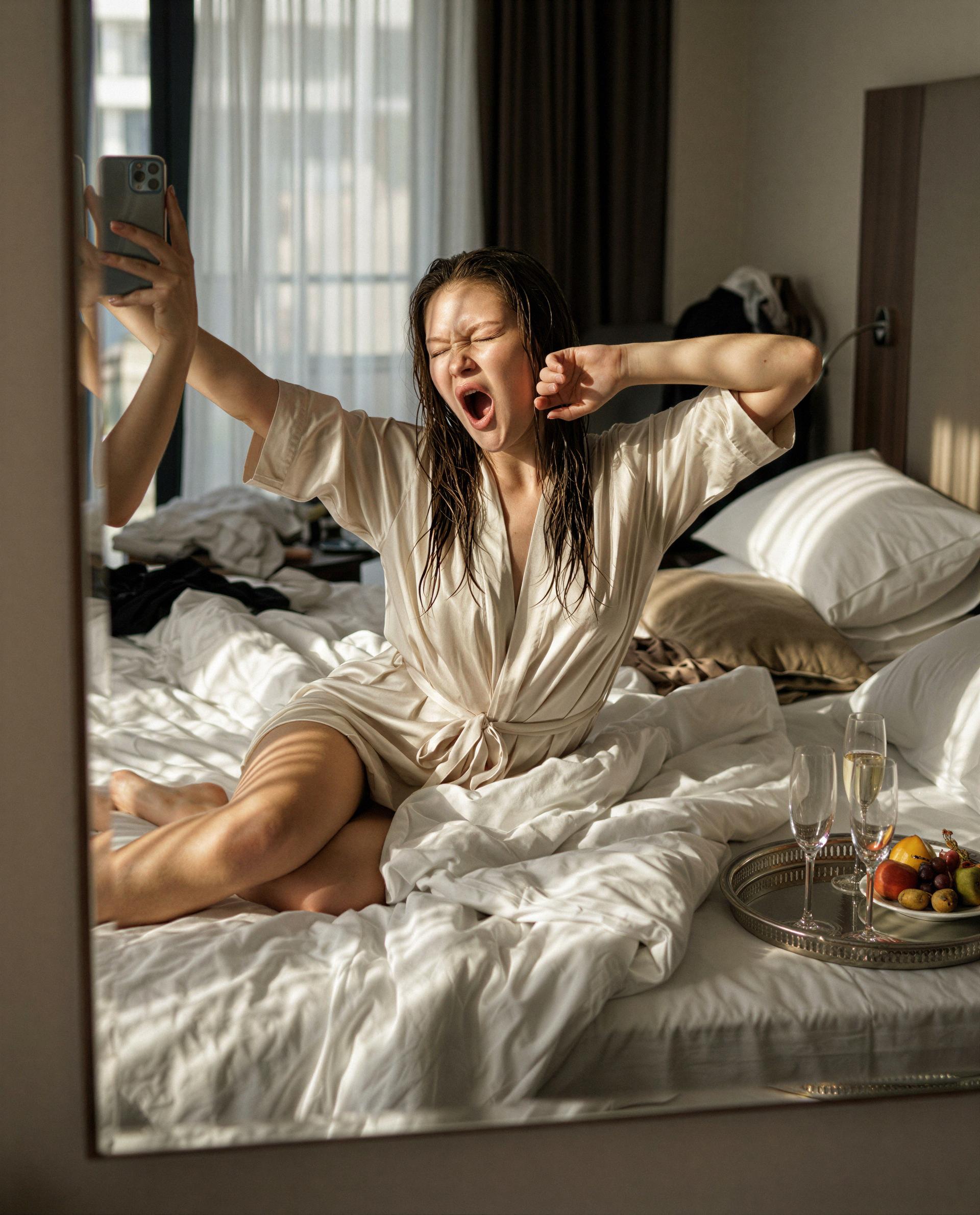 I’m awake and feeling decadent—buy me a minute and I’ll make it delicious 😘, by Van Vu
