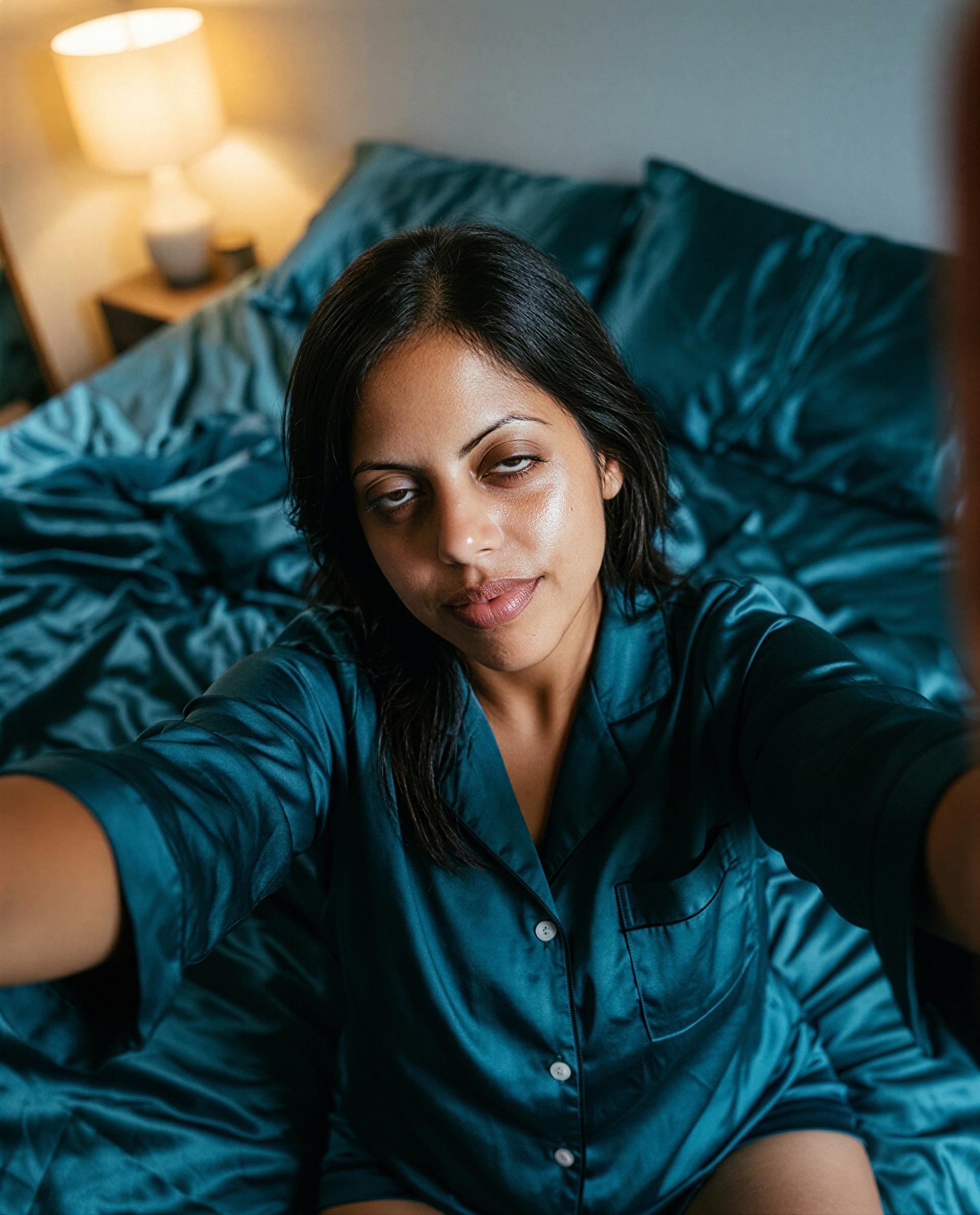Eyes heavy, mood heavy—come steal this moment with me? 😘, by Anjum Ghosh