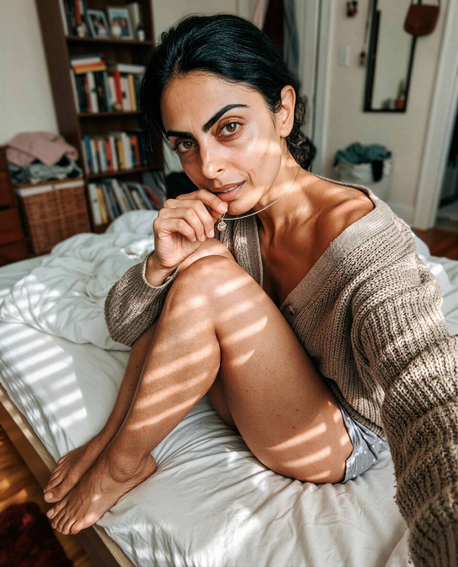 Sunlight, a slipping sweater, and me - join my private feed and I’ll show you every reason to stay, babe 💕, by Ceyda Polat
