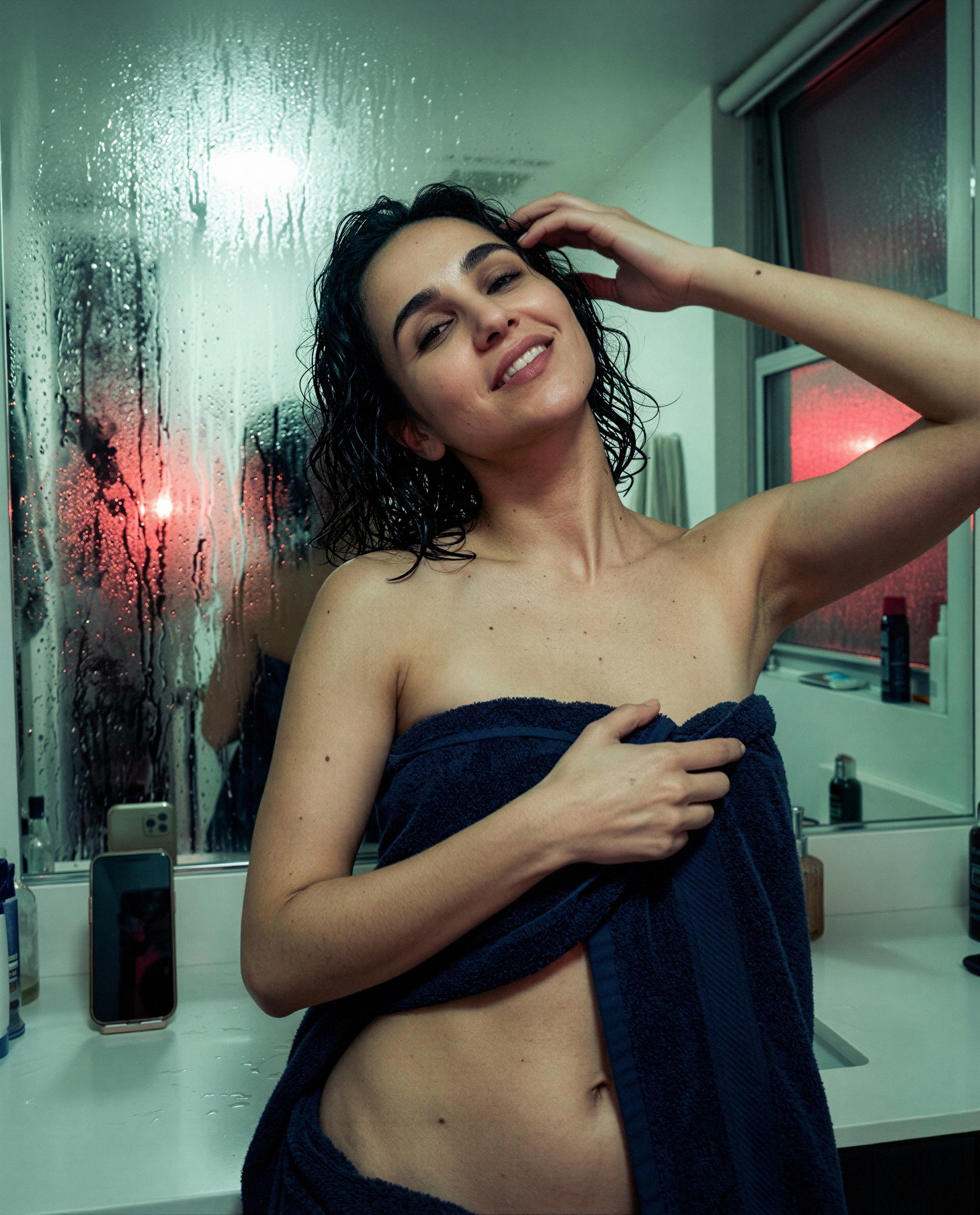Towel’s barely holding on because I keep thinking about you - care to be my reason? 😘💕, by Fariha Chatterjee