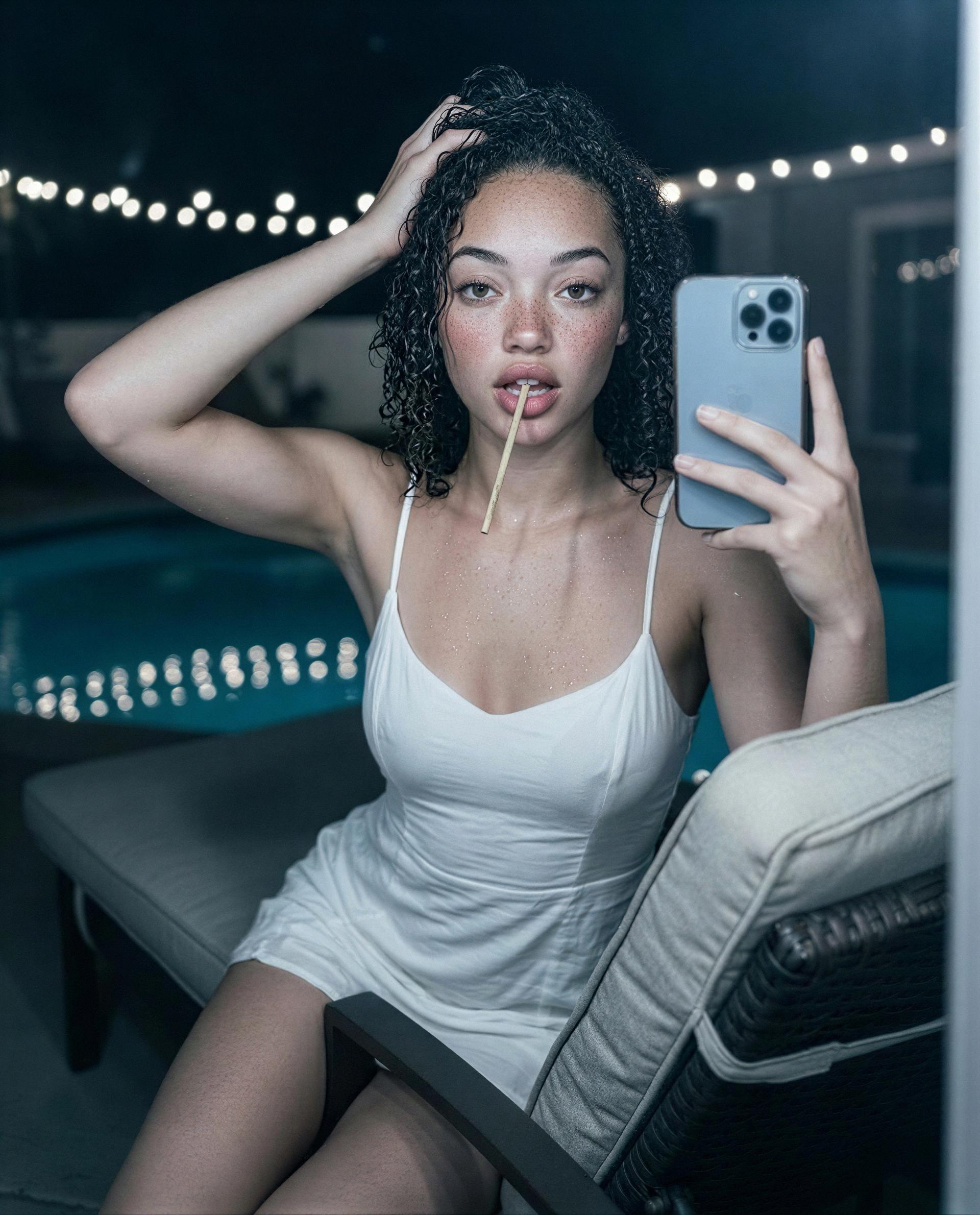 wet hair, messy lips - think you can handle the private preview? 😳💋, by Grace Johnson