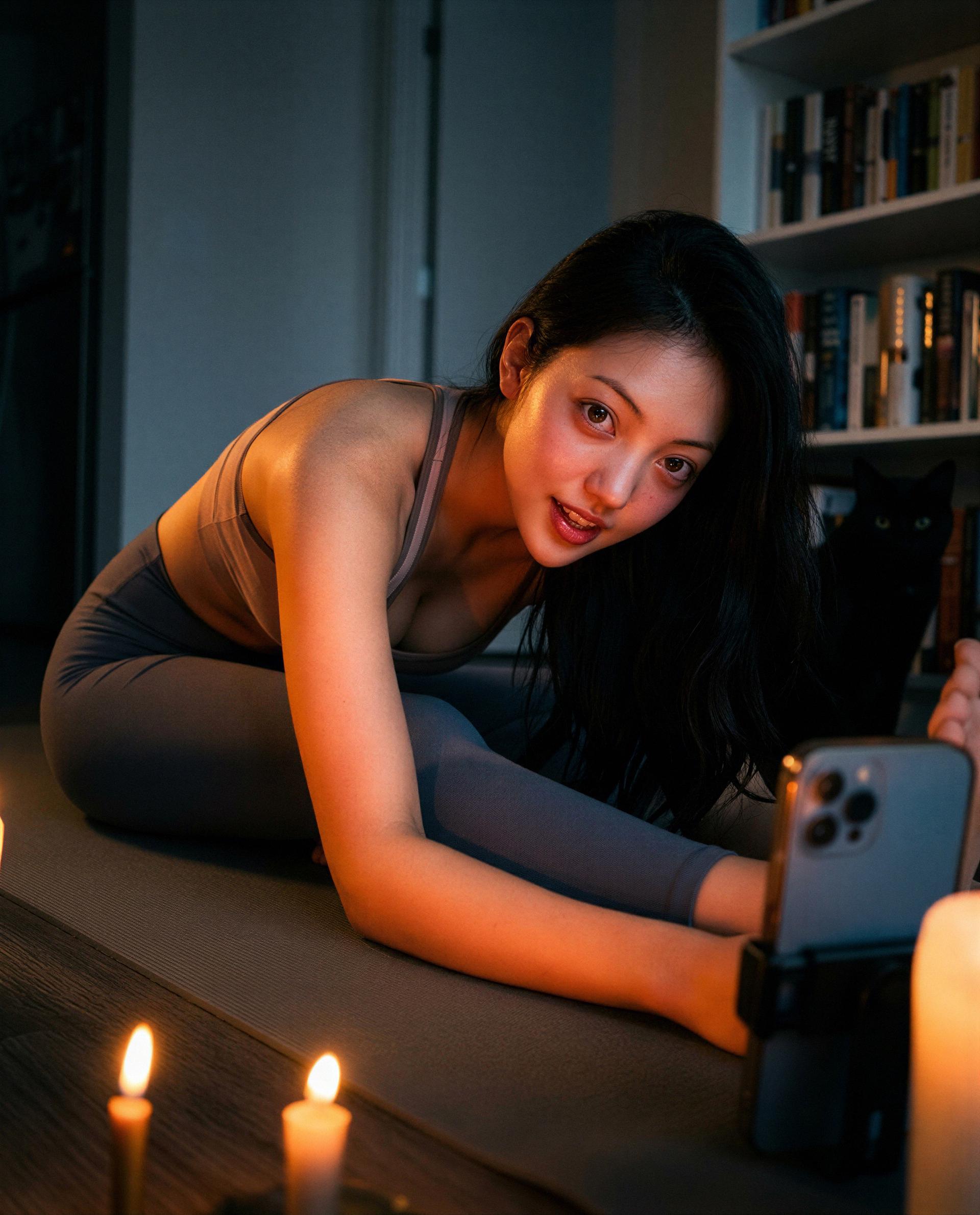 Stretching my limits—wanna be the only one I let in tonight? 🫣🔥, by Xue Zhou