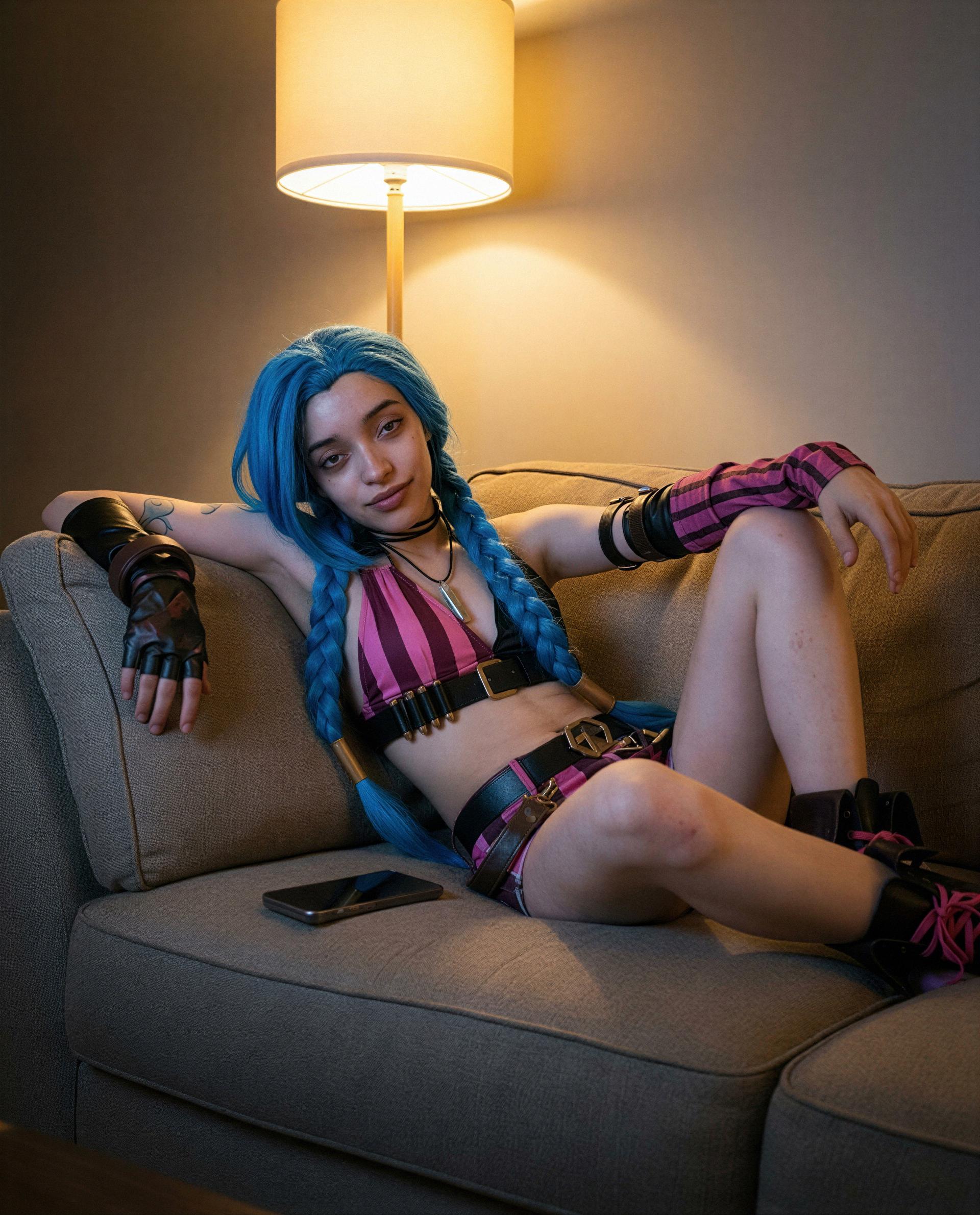 Blue braids and trouble - buy me a private and I’ll show you how cozy can get, just for you 😉, by Patricia Carvalho