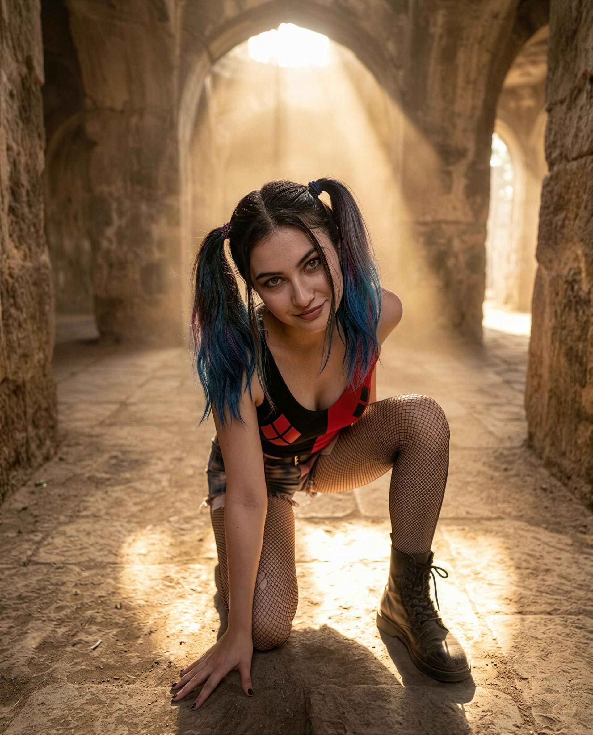 Kneeling just for your attention—stick around and collect your reward? 😉, by Gauri Ansari