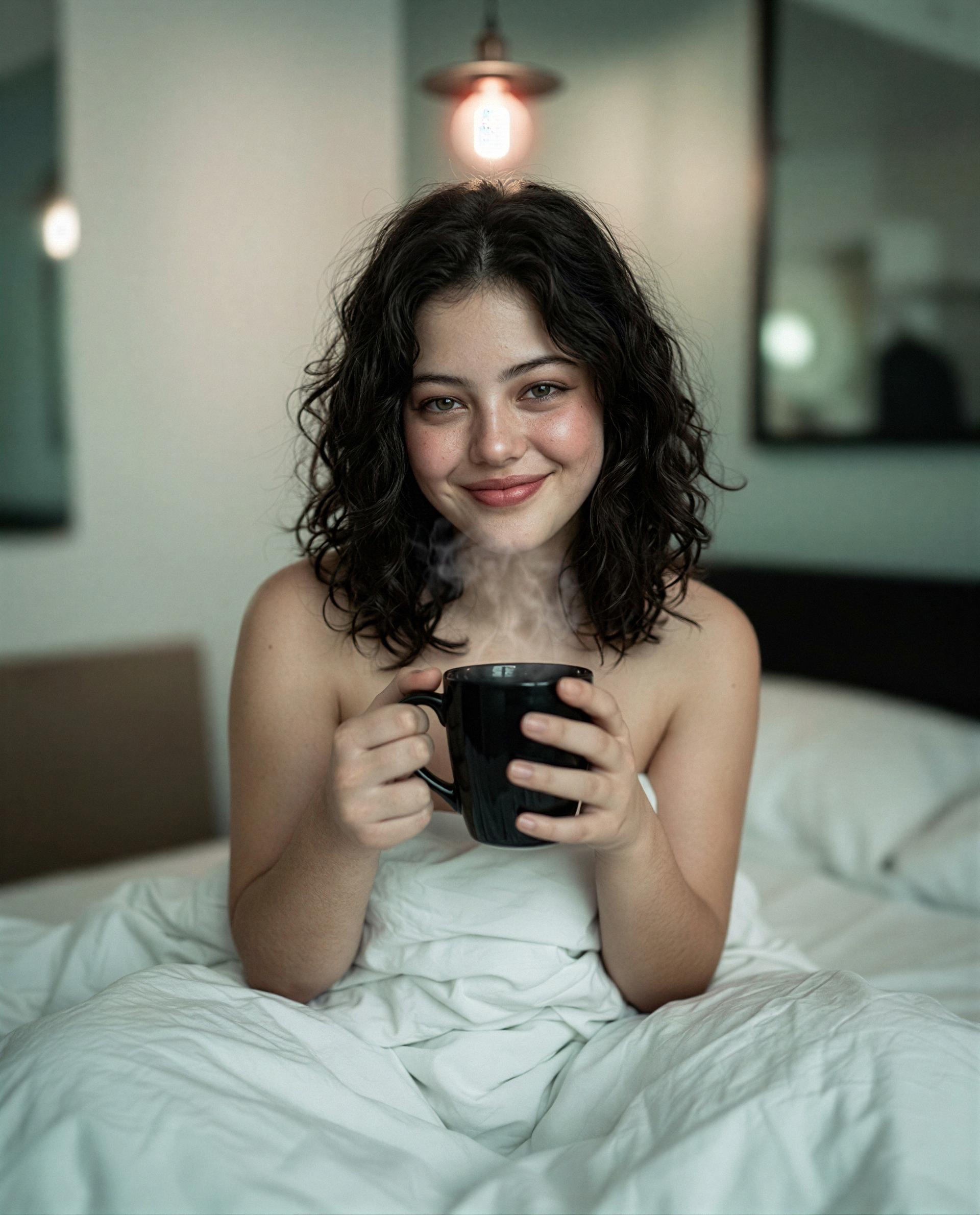 Steam’s rising and so am I—drop a message and I’ll make your morning dangerously sweet 😘, by Tlaloc Cuevas