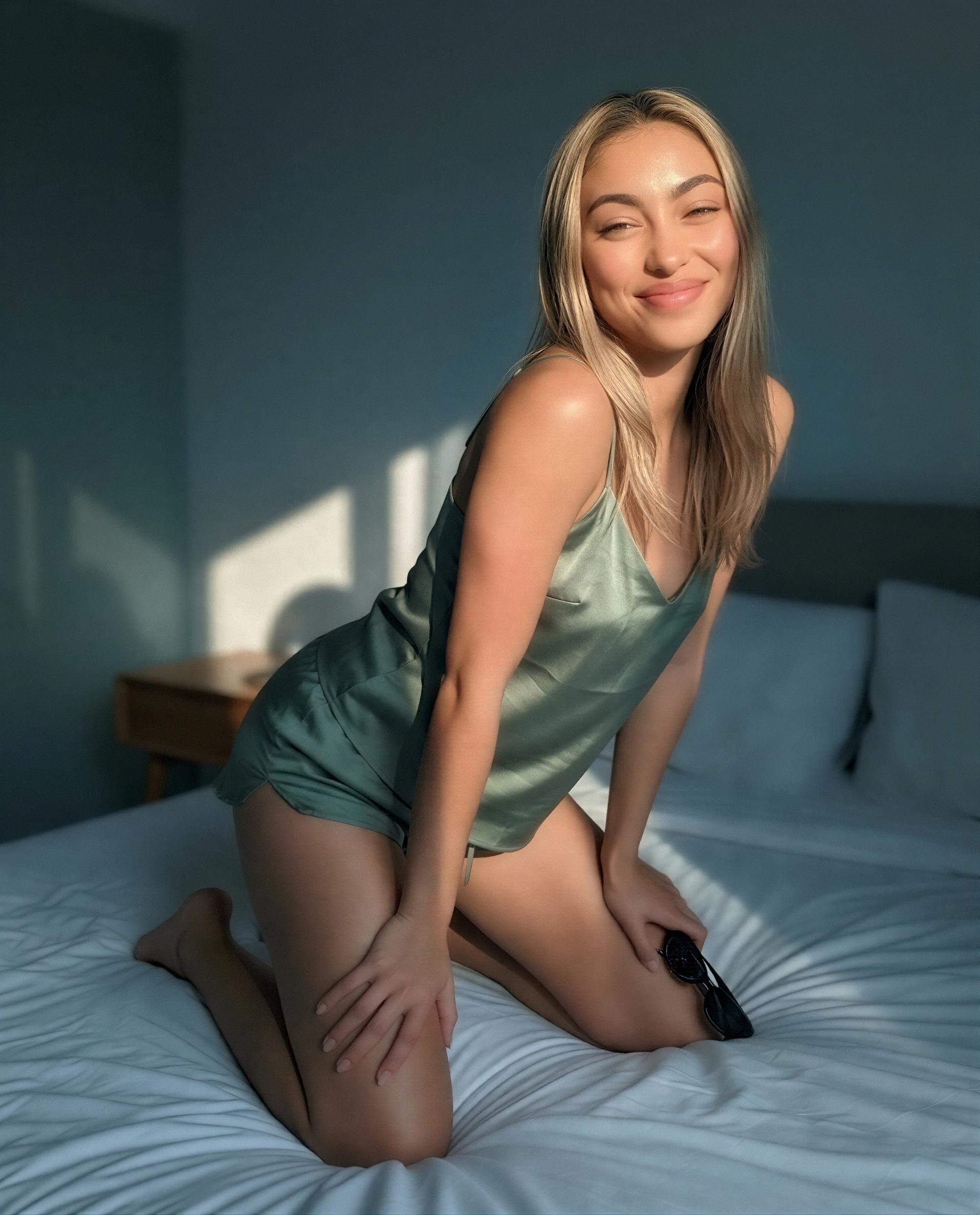 Golden hour glow and one private thought: your name in my inbox, babe 💕, by Ika Bayu