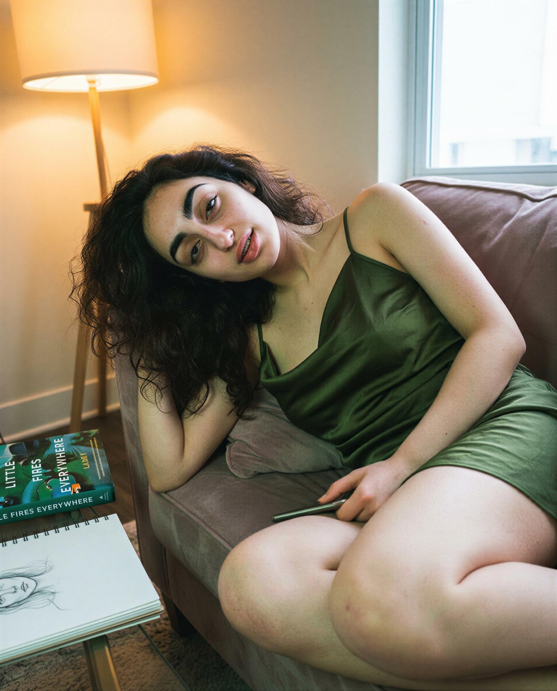 Silk, sketches, and a couch with your name on it—want the full show? 😉, by Sevda Arslan