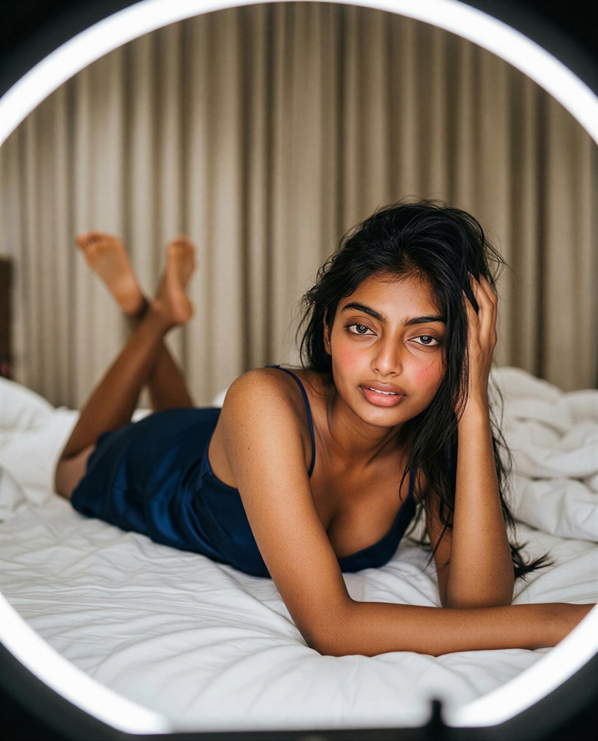 Pillow fluffed, sheets waiting—want to be my midnight surprise? 😉, by Riya Agrawal
