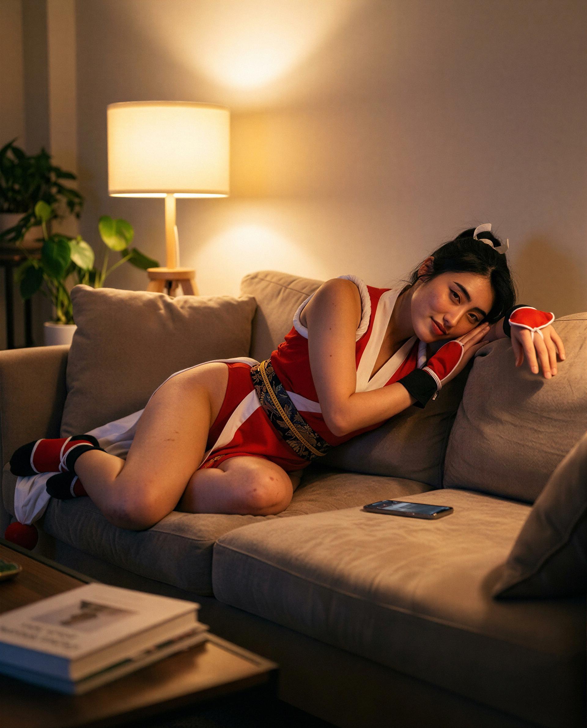 Red, relaxed, and reserved just for my top supporters - think you're one of them? 😘💕, by Yoo-Jung Cheon