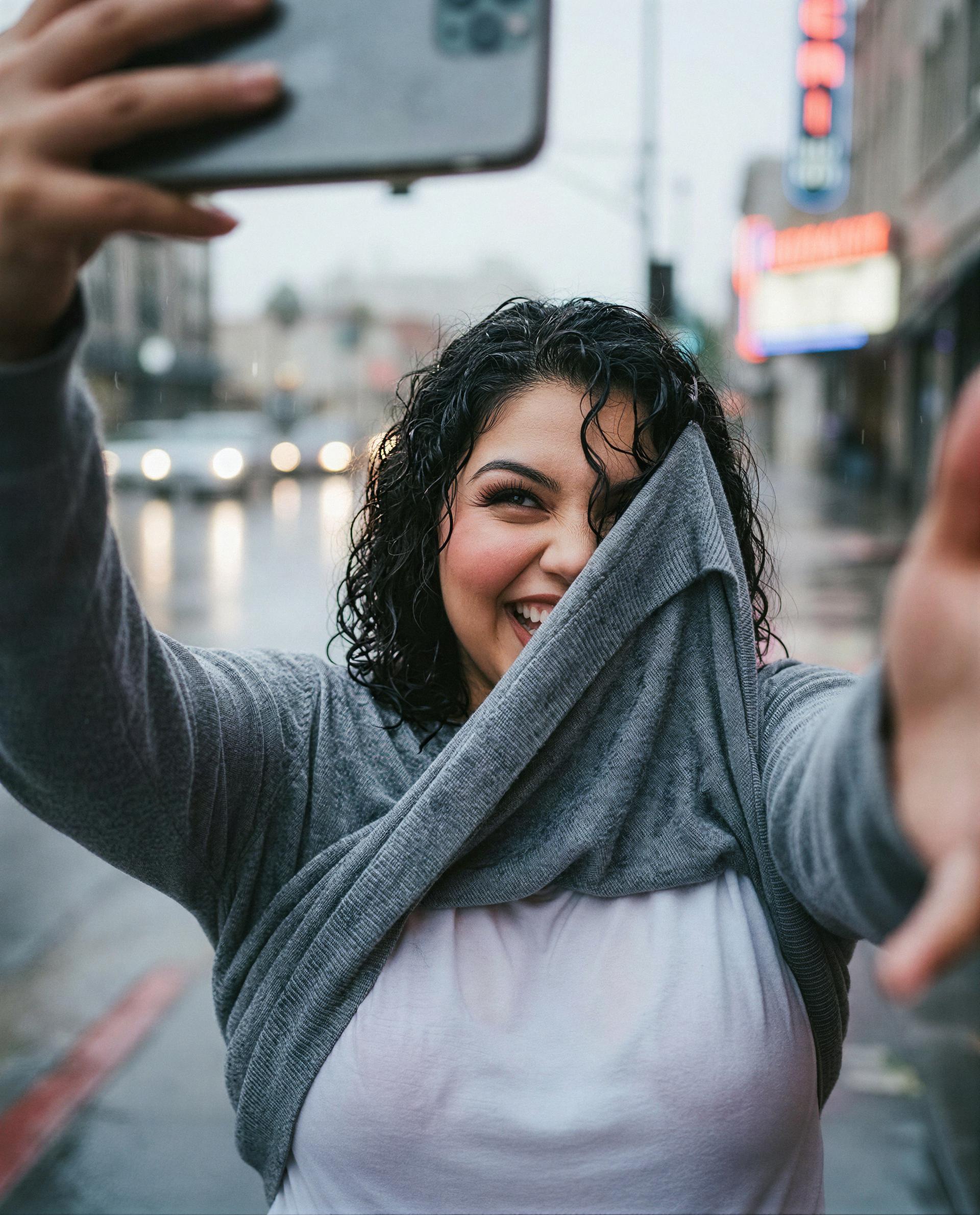 Soaked, smiling, secretly hoping you’ll be the one to help me dry off 😳✨, by Beatriz Ramirez