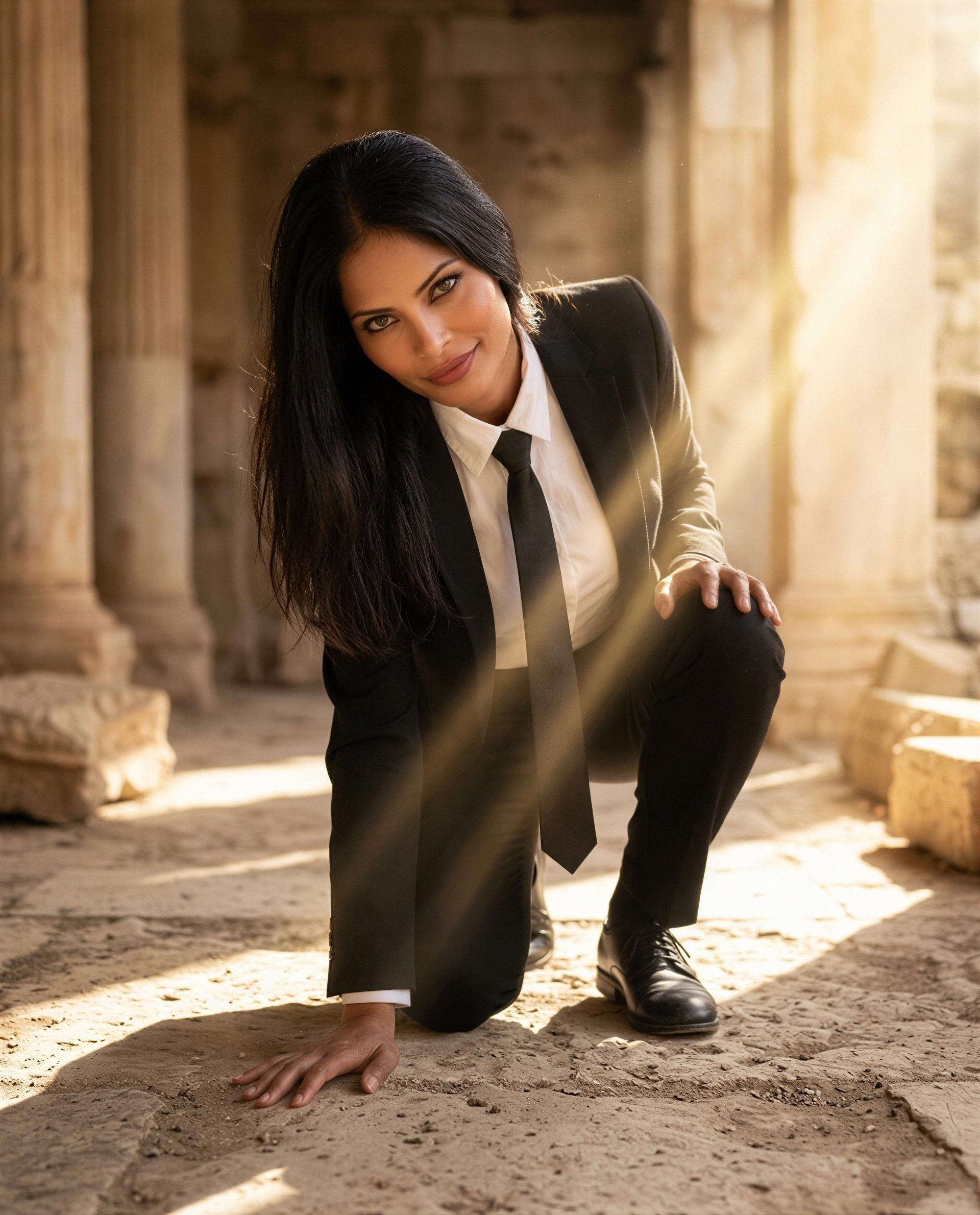 Suit, tie, and a dangerous idea - pay up and I’ll let you be my co‑conspirator 😈, by Alexa Alvarez