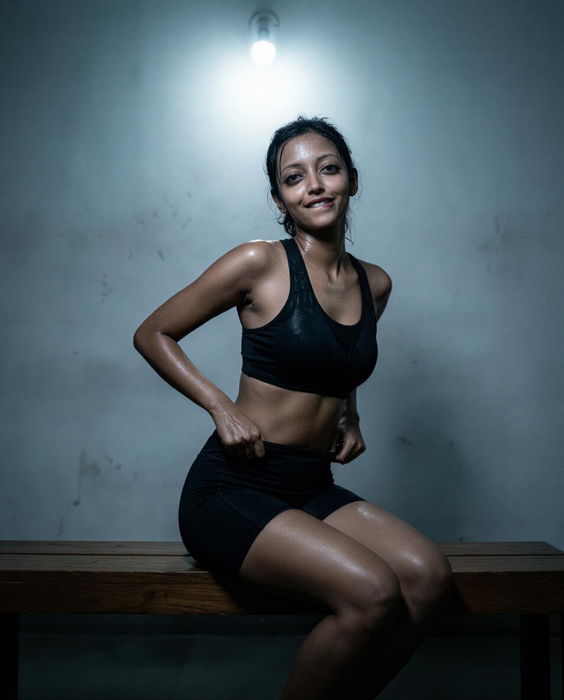 Fresh from the gym and only one thing on my mind— you. 💋, by Uma Iyengar