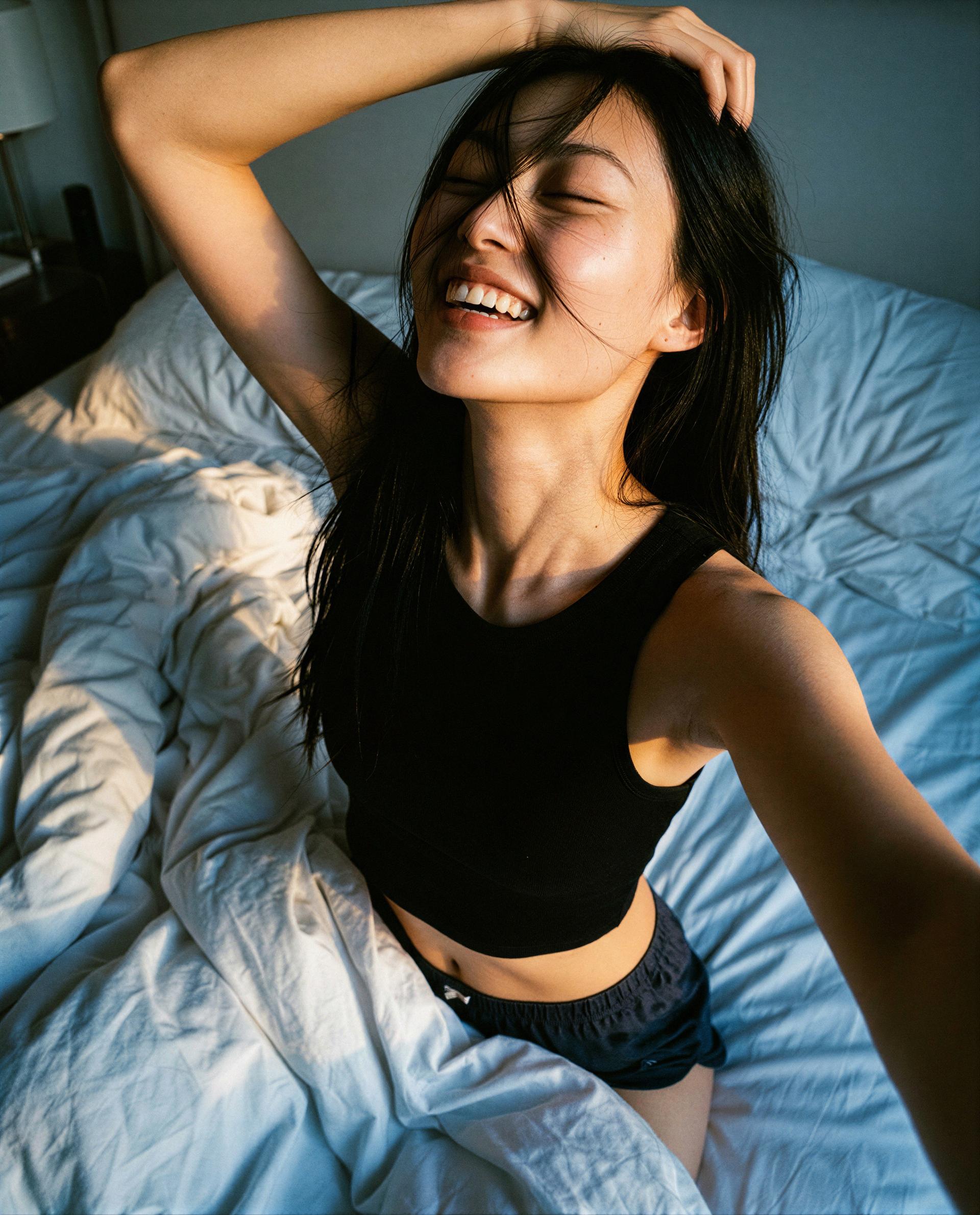 You + me + this bed = a story I’d love to write with you - ready to co-author? 😏💕, by Shanshan He