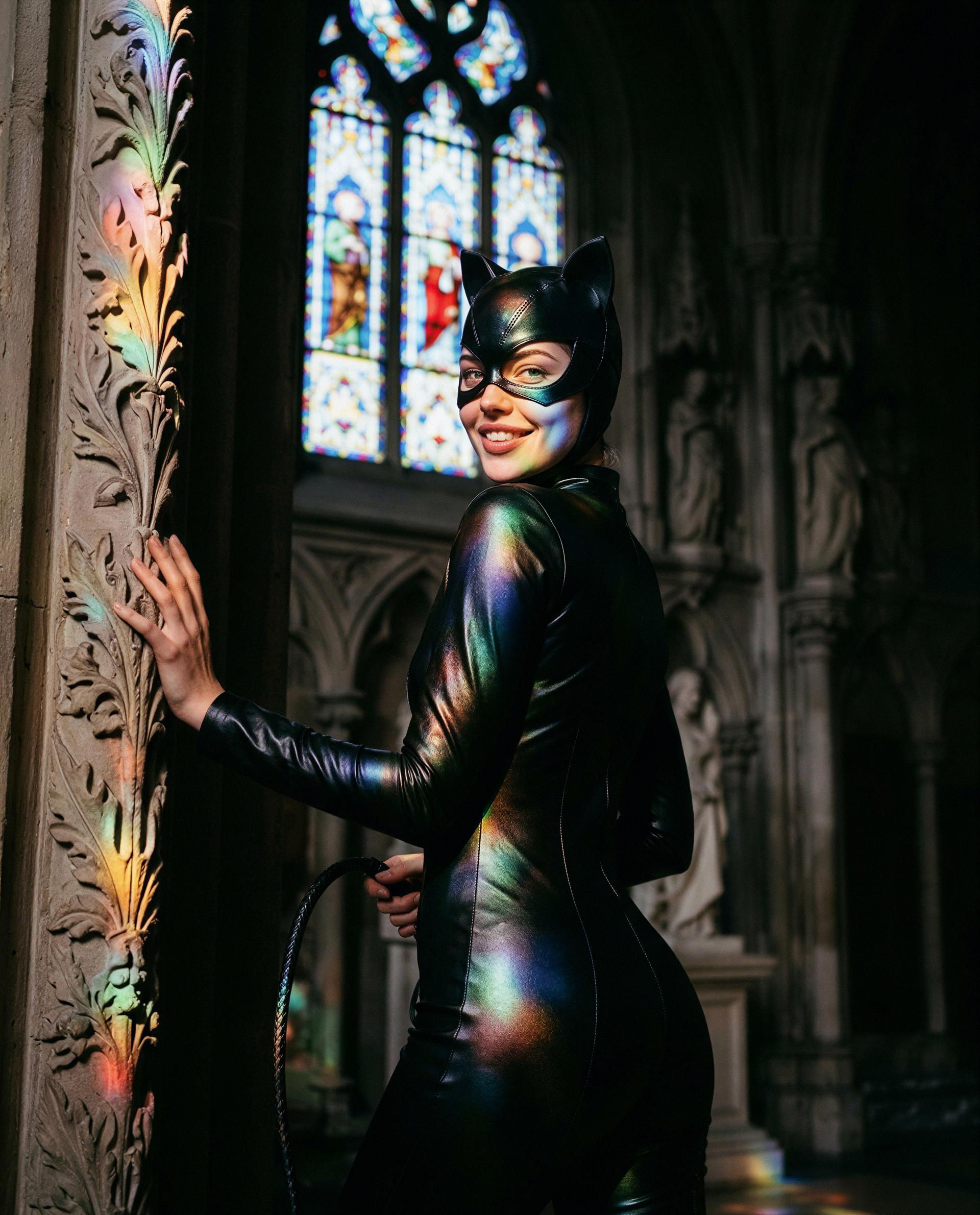 Leather, light, and one naughty invite - your private pass is waiting. 😉💕, by Elena Ivanova