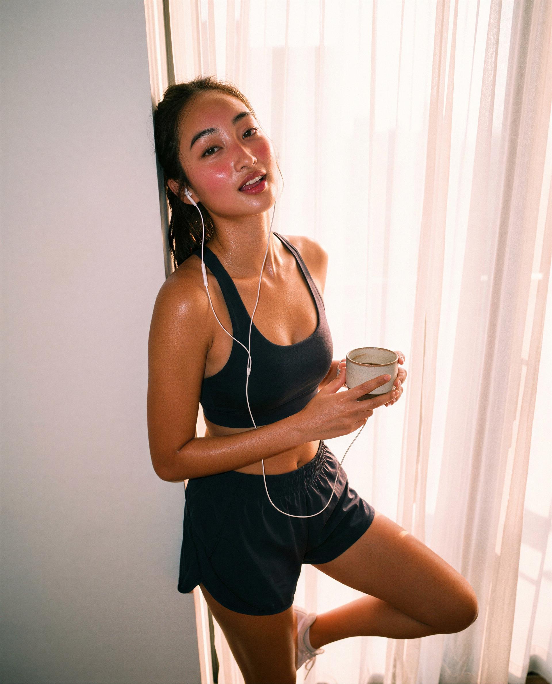 Just finished my set—wanna be my private cooldown? 😏, by Lata Pillai