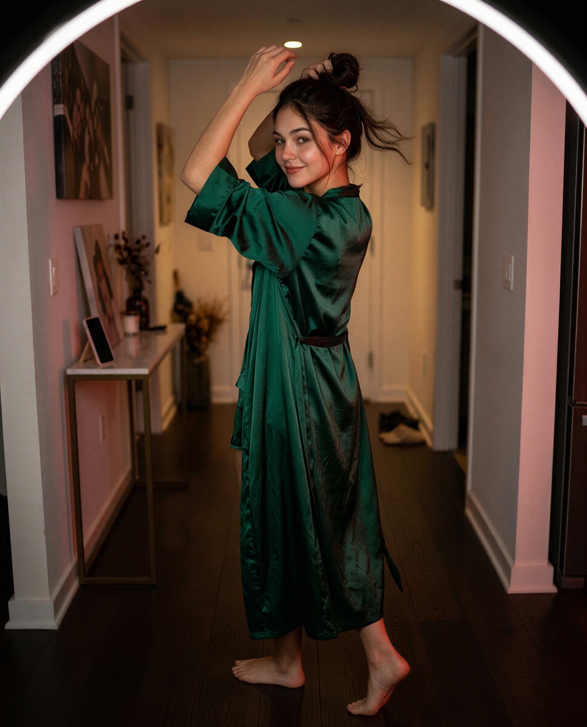 Silk on, lights low - come closer and I’ll make this view unforgettable 😉💕, by Citlalic Paredes