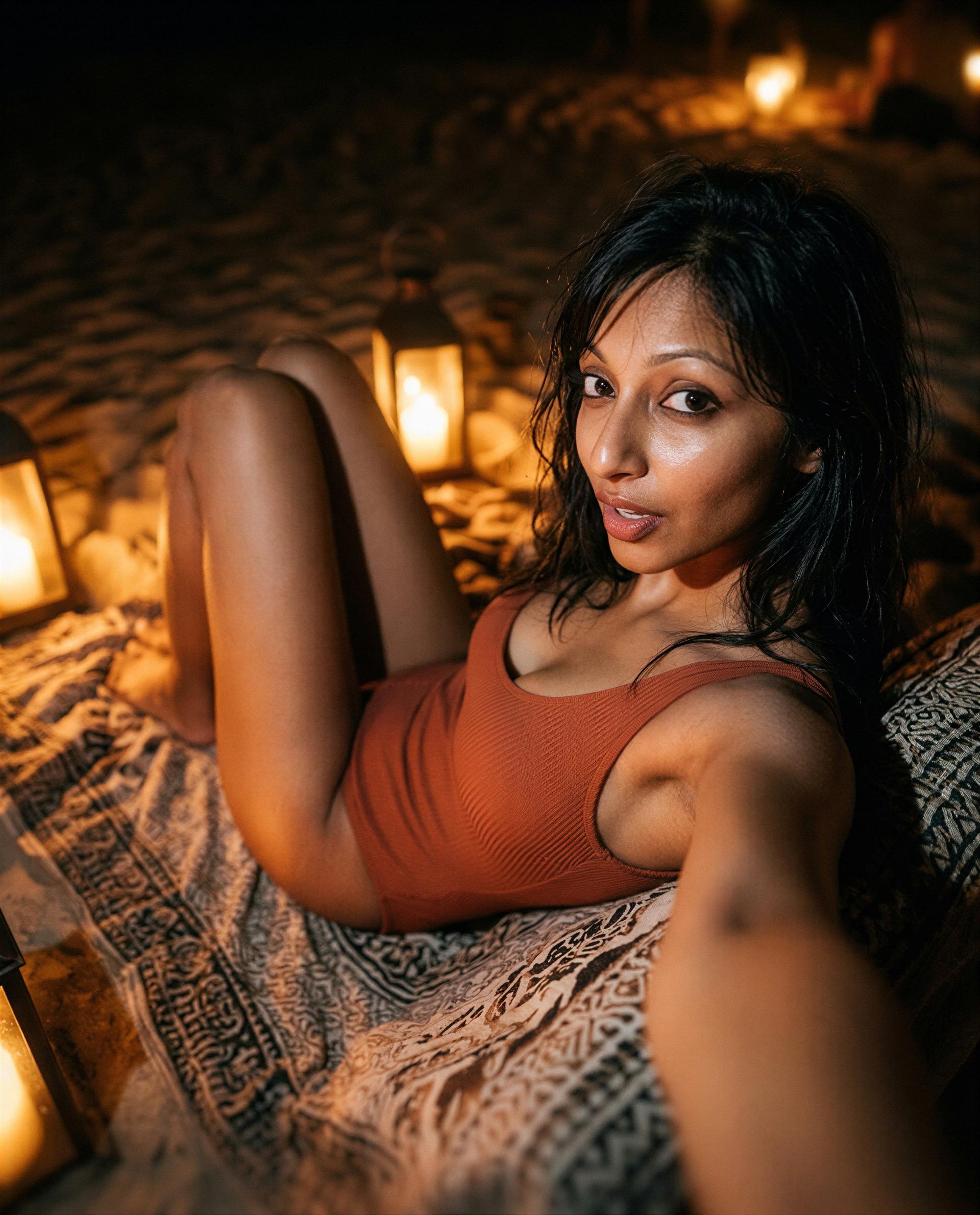 Lights are low, promises are high — come closer and I'll prove every one of them 😉, by Priya Chandra