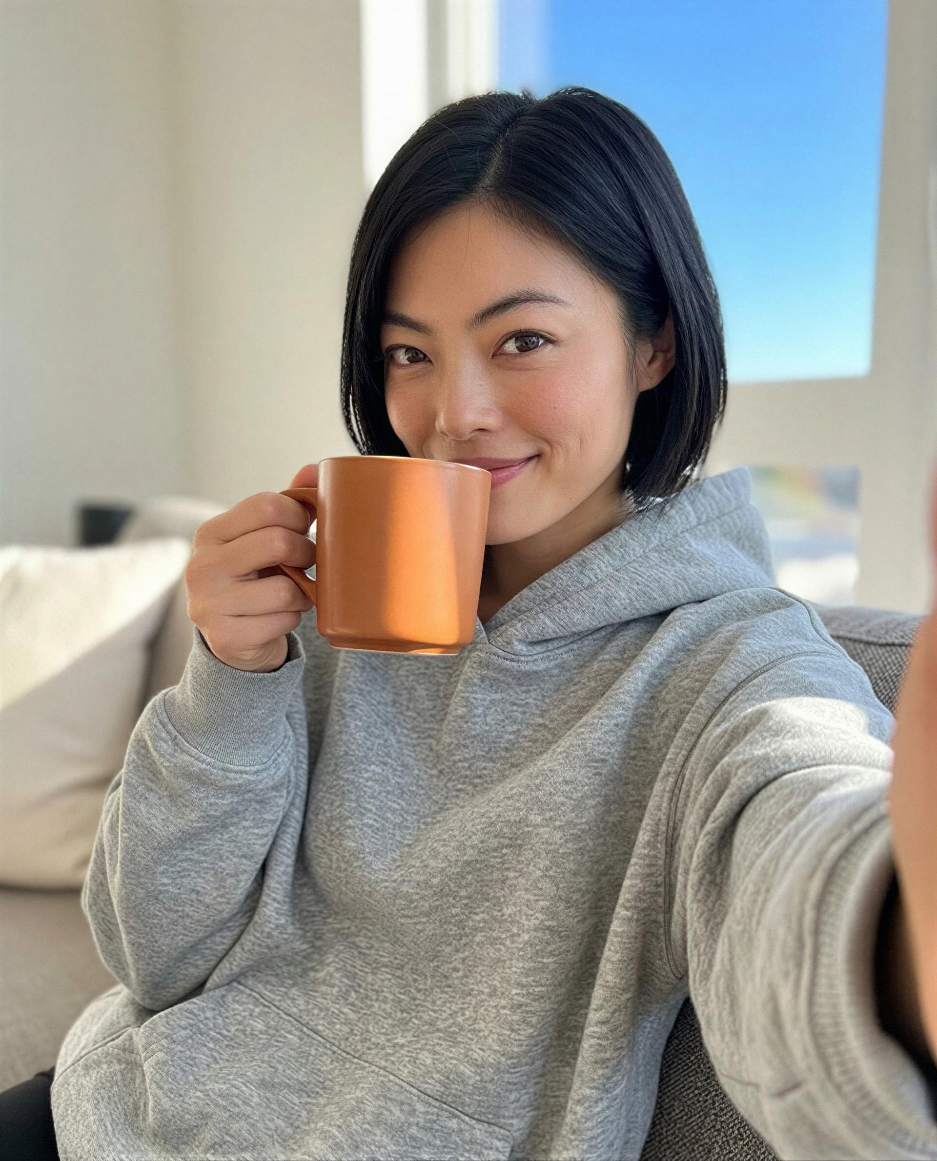 Holding this mug but wishing your hands were on me instead - come make my morning worth it 😘, by Roshni Karimov