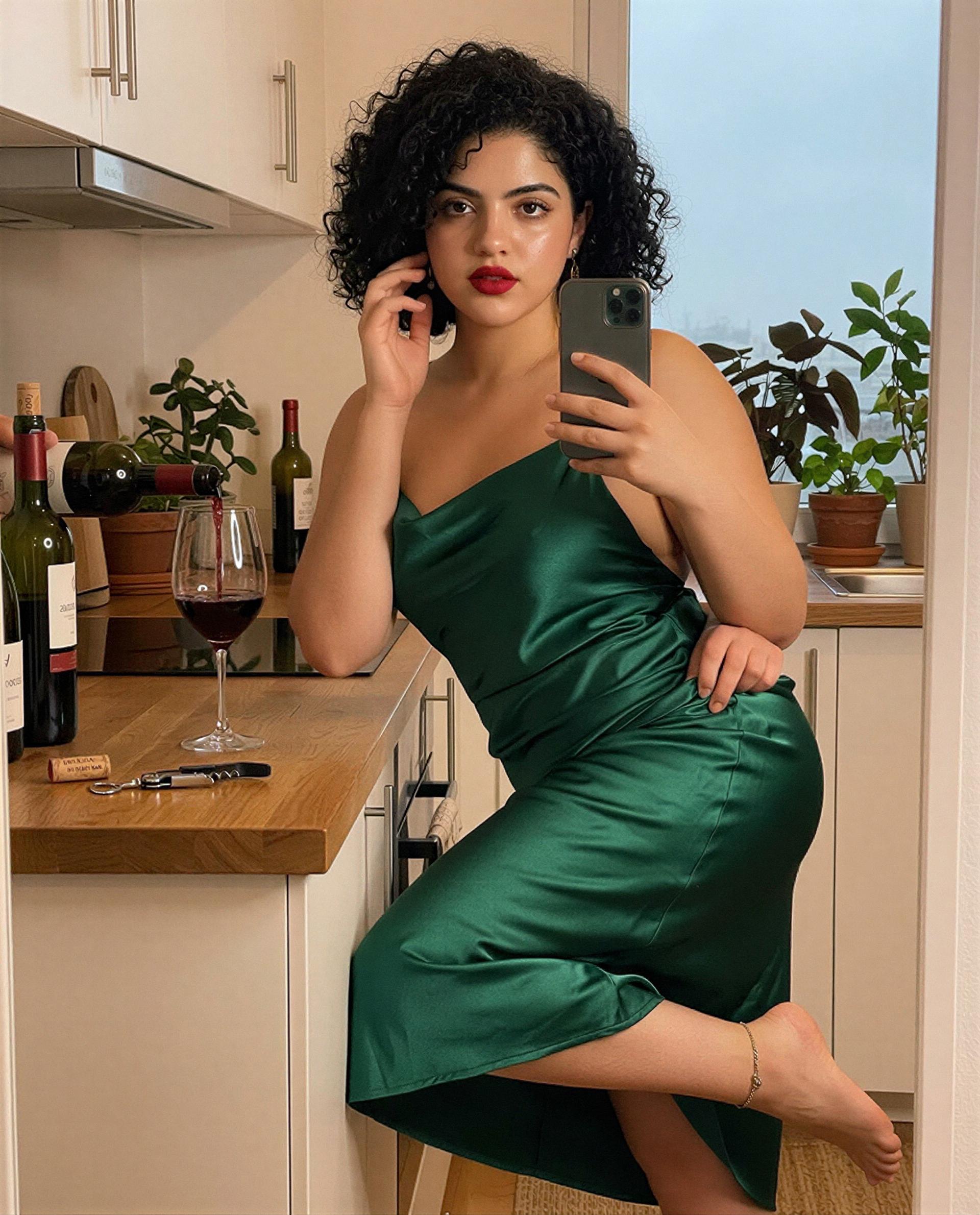 Silk, wine, and me — ready for a private encore?, by Safiya Kaya