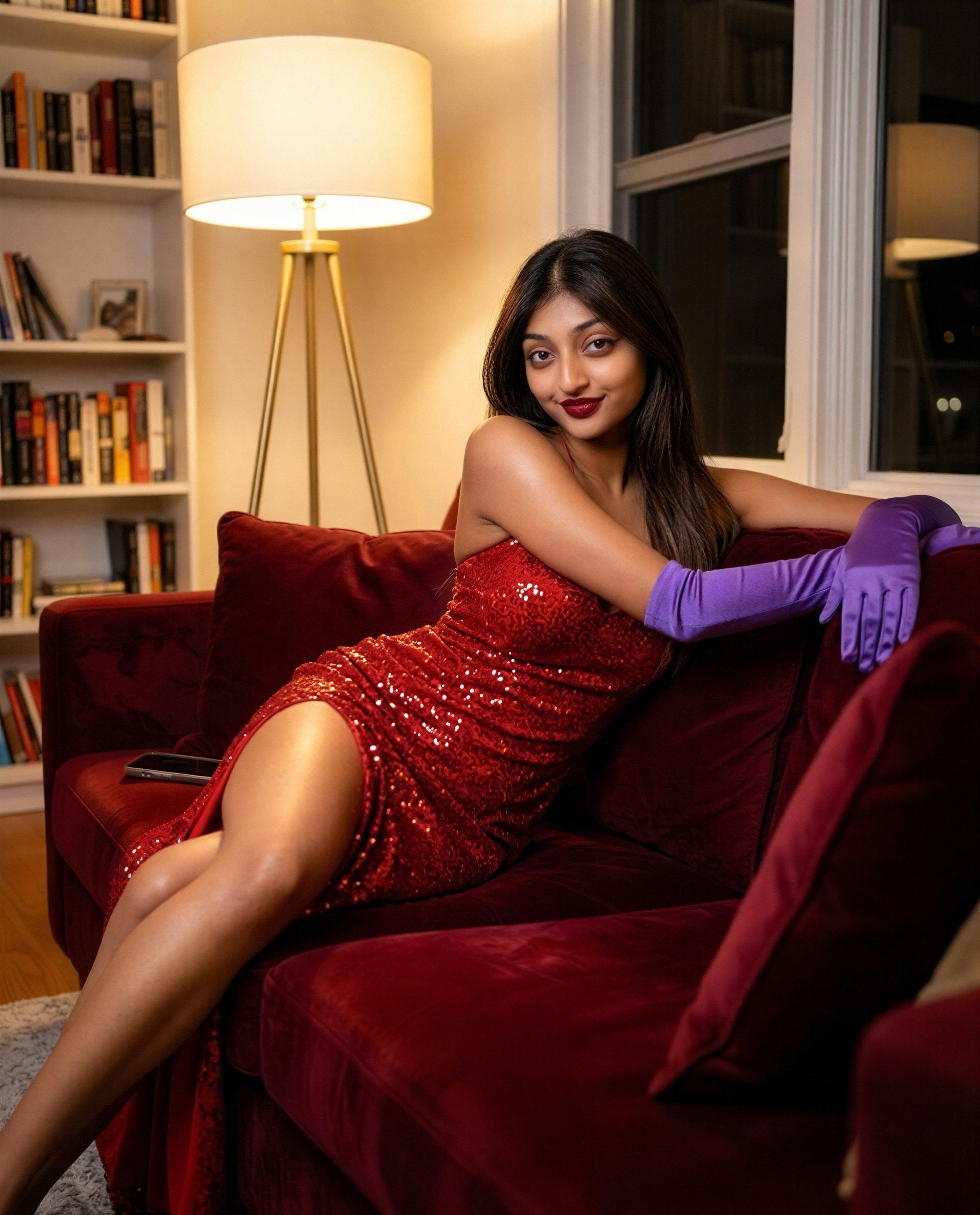 Send me a sweet tip and I'll let you watch the velvet fall—exclusive, of course 😘, by Maria Nair