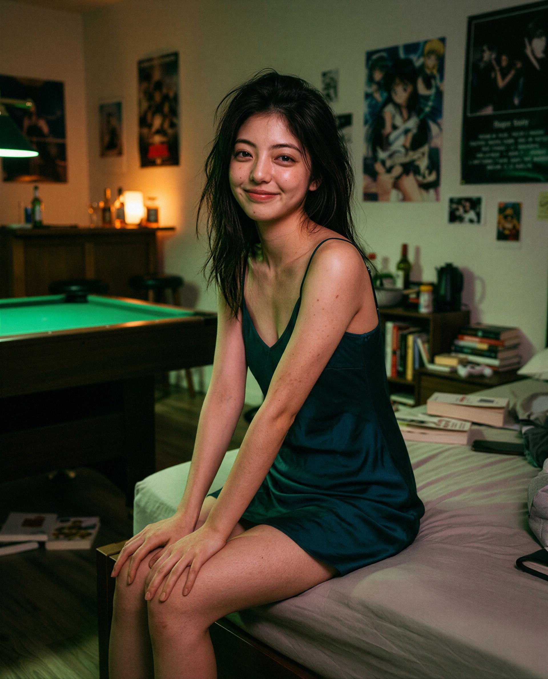 Messy hair, soft silk—if you think you can handle this kind of trouble, come closer 😘, by Koharu Kamiyama