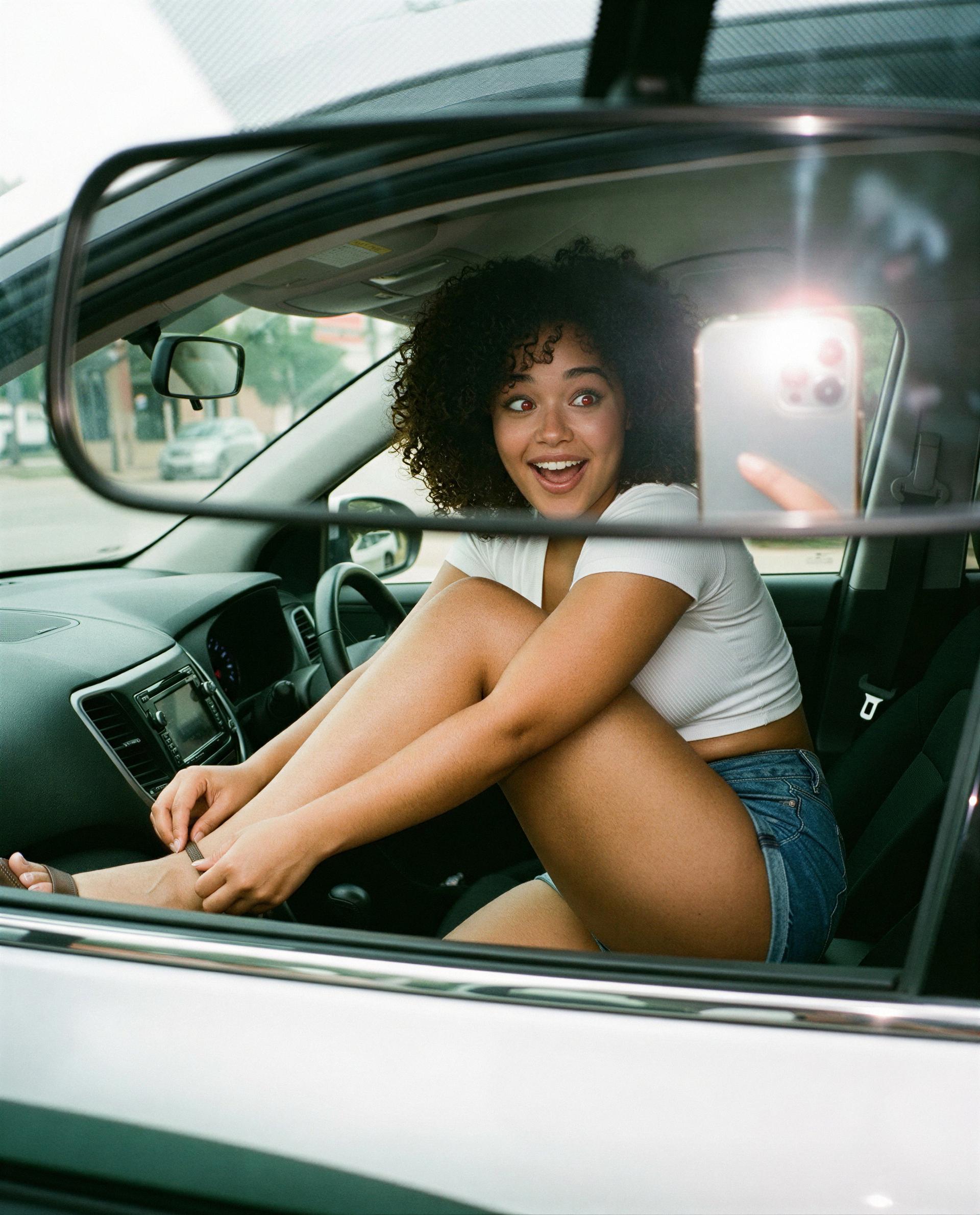 Caught me smiling like this just for you - come be the reason I stay this cheeky all night 😘, by Dalia Mthembu