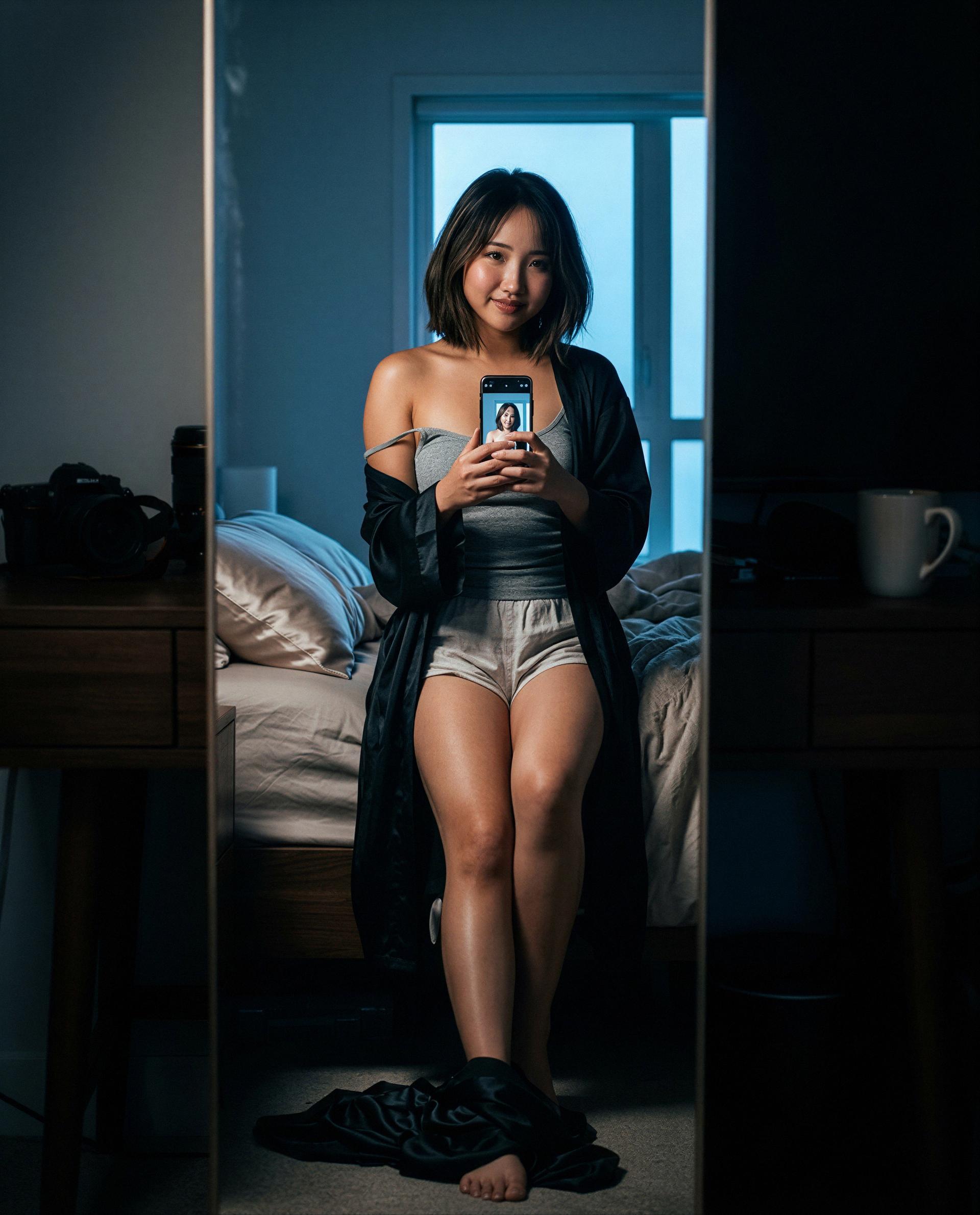 Slipped into something soft… saved you a spot—come make tonight worth it 😘, by Ava Yamamoto