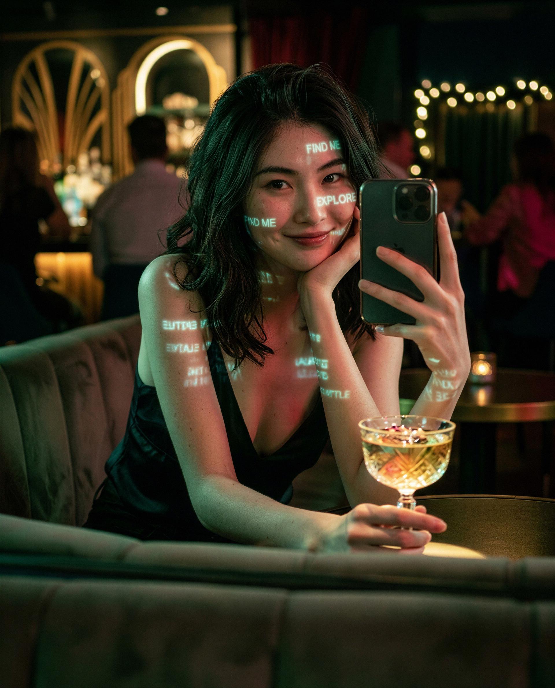 Neon kisses and a reserved seat for your boldest message - care to claim it? 😉💕, by Chloe Nguyen