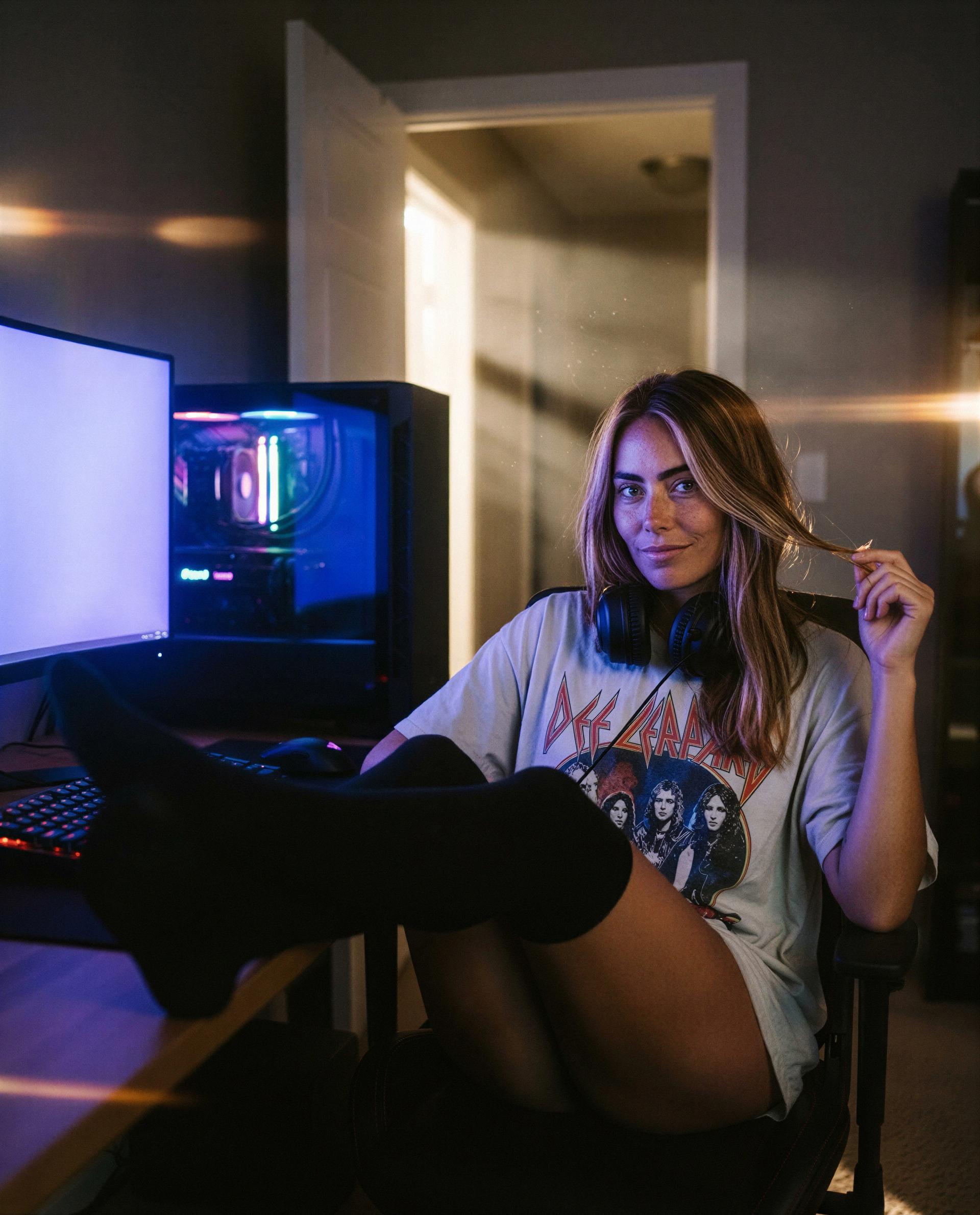 Headphones on, socks up—unlock the rest in my DMs., by Anna Johansson