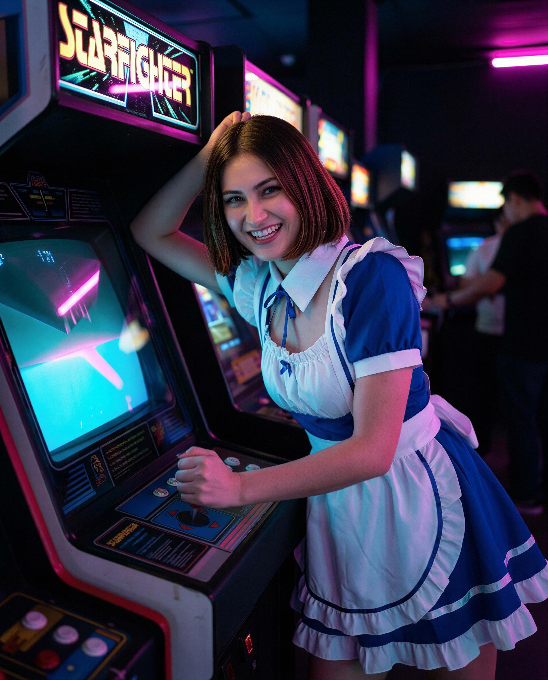 Saved you a spot—beat me at Starfighter and I'll give you a private reward 😉, by Gauri Ansari