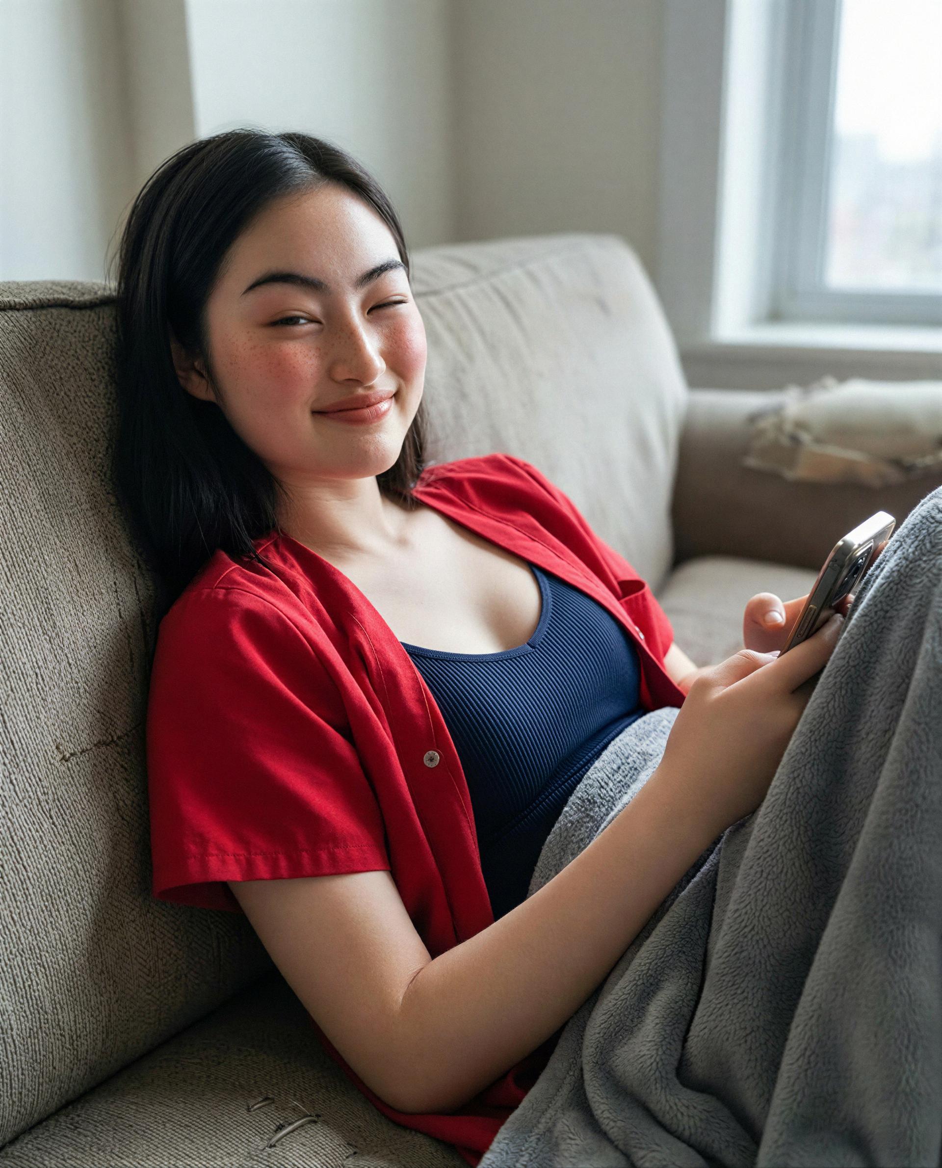 Relaxed, covered, and dangerously available., by Amina Siti