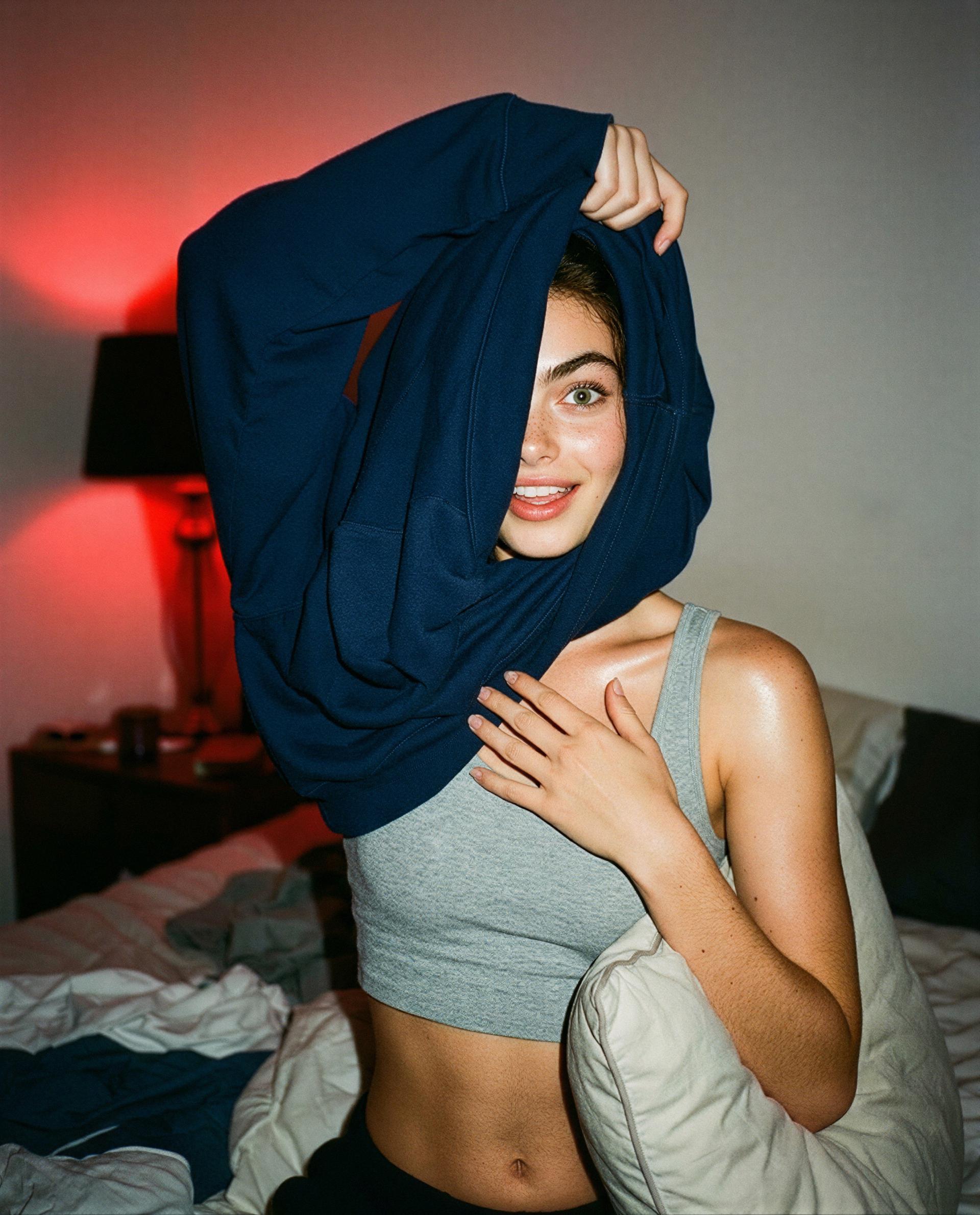 Halfway undressed, fully tempted—care to join?, by Roisin Flanagan