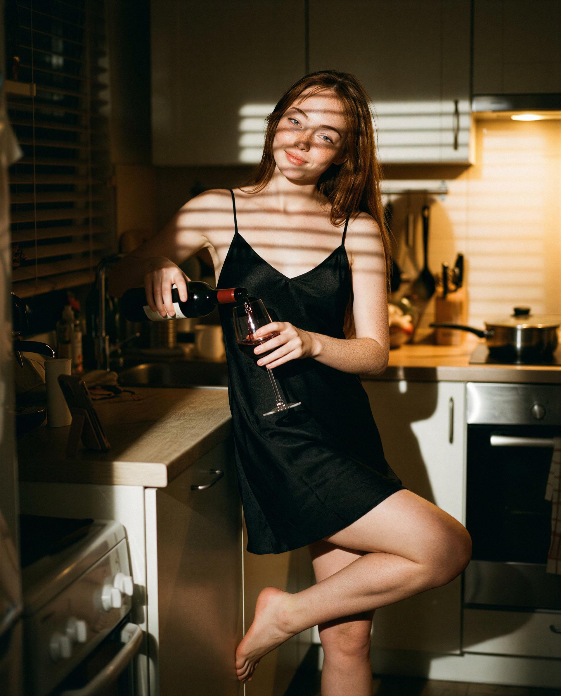 Pouring a little love into my evening... care to join? 🍷, by Zoe Kujundzic