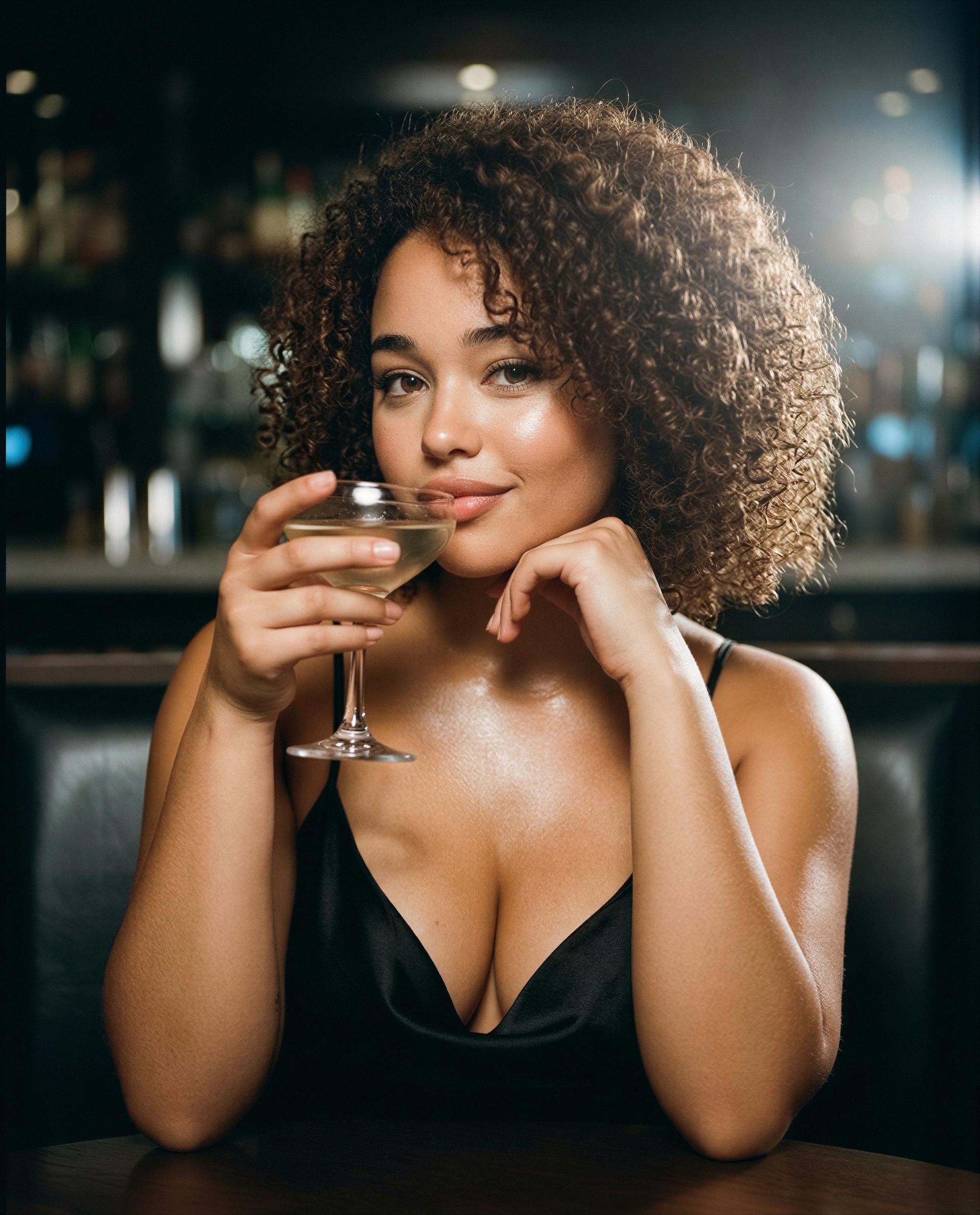 Sip with me and unlock the rest - I'm all yours tonight 🥂💋, by Dalia Mthembu