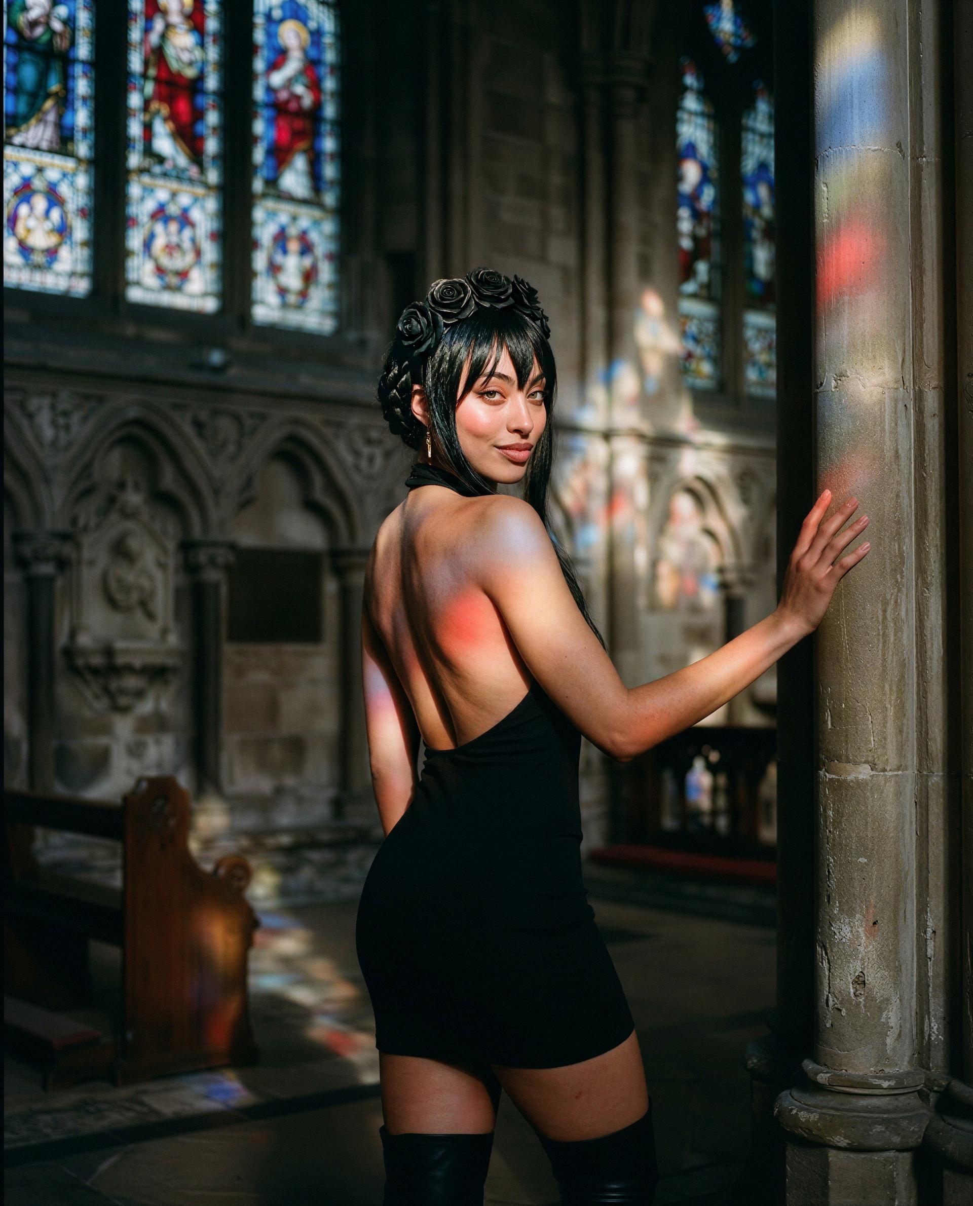 Backless in the chapel and imagining one lucky sinner - could it be you? 😘, by Ika Bayu