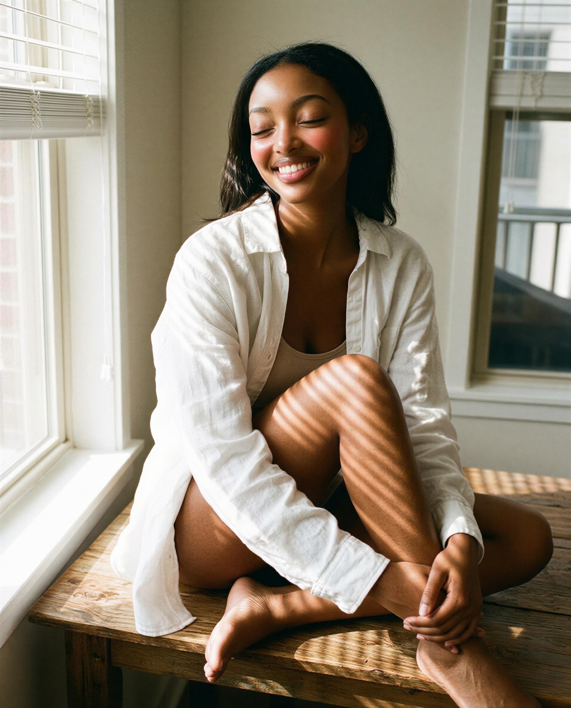 Angel Toure: just soaking up the sun and good vibes ☀️✨